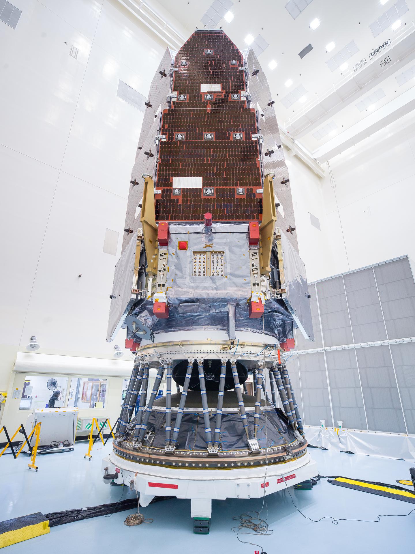 NASA's Nancy Grace Roman telescope is nearly ready to launch from the Kennedy Space Center in Florida. (Jolearra Tshiteya/NASA)