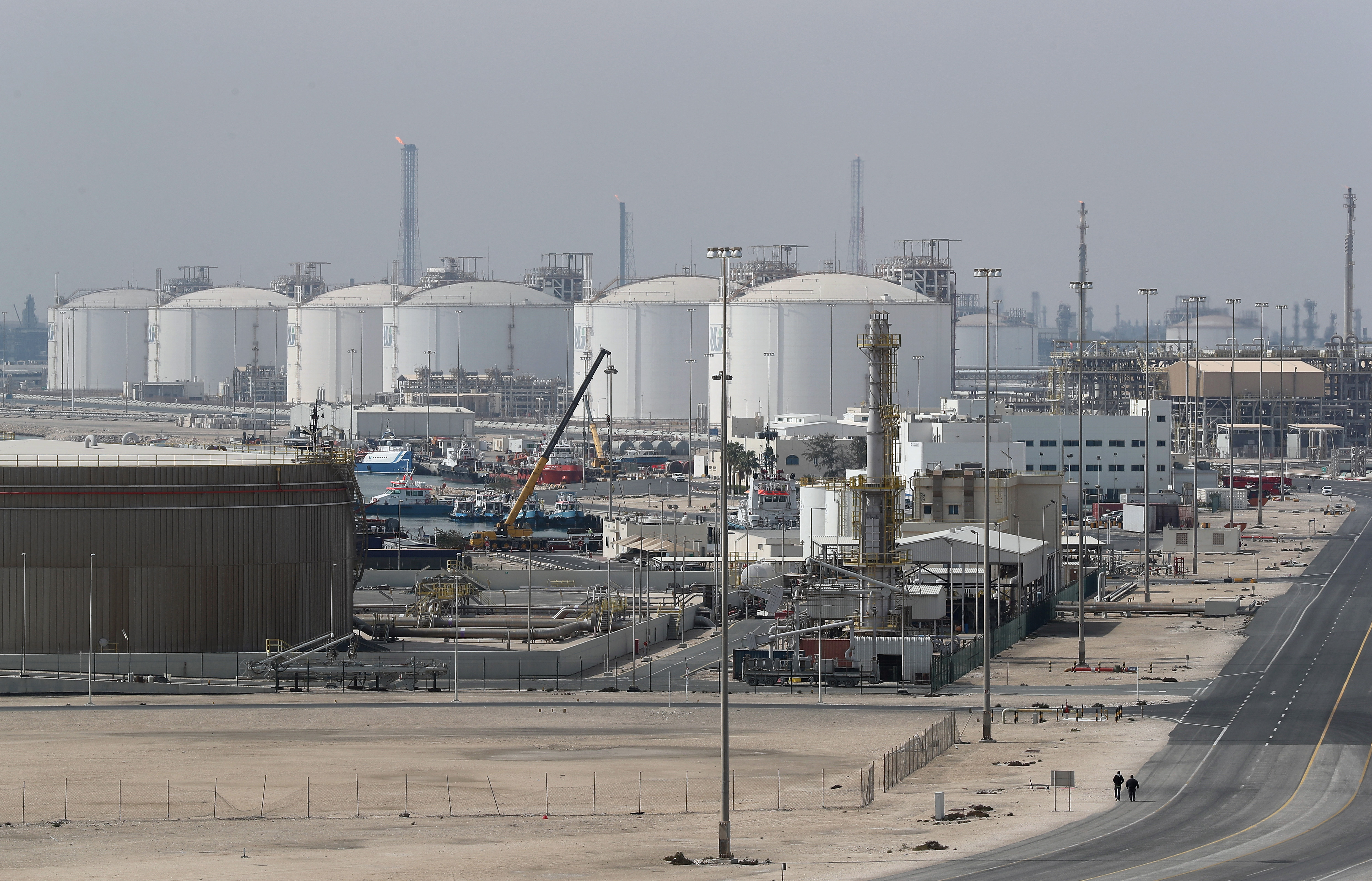 Tehran carried out a strike on Ras Laffan Industrial City, Qatar’s principal site for production of liquefied natural gas, in retaliation for an Israeli strike on Iran’s South Pars gas field. (Karim Jaafar/AFP/Getty Images)