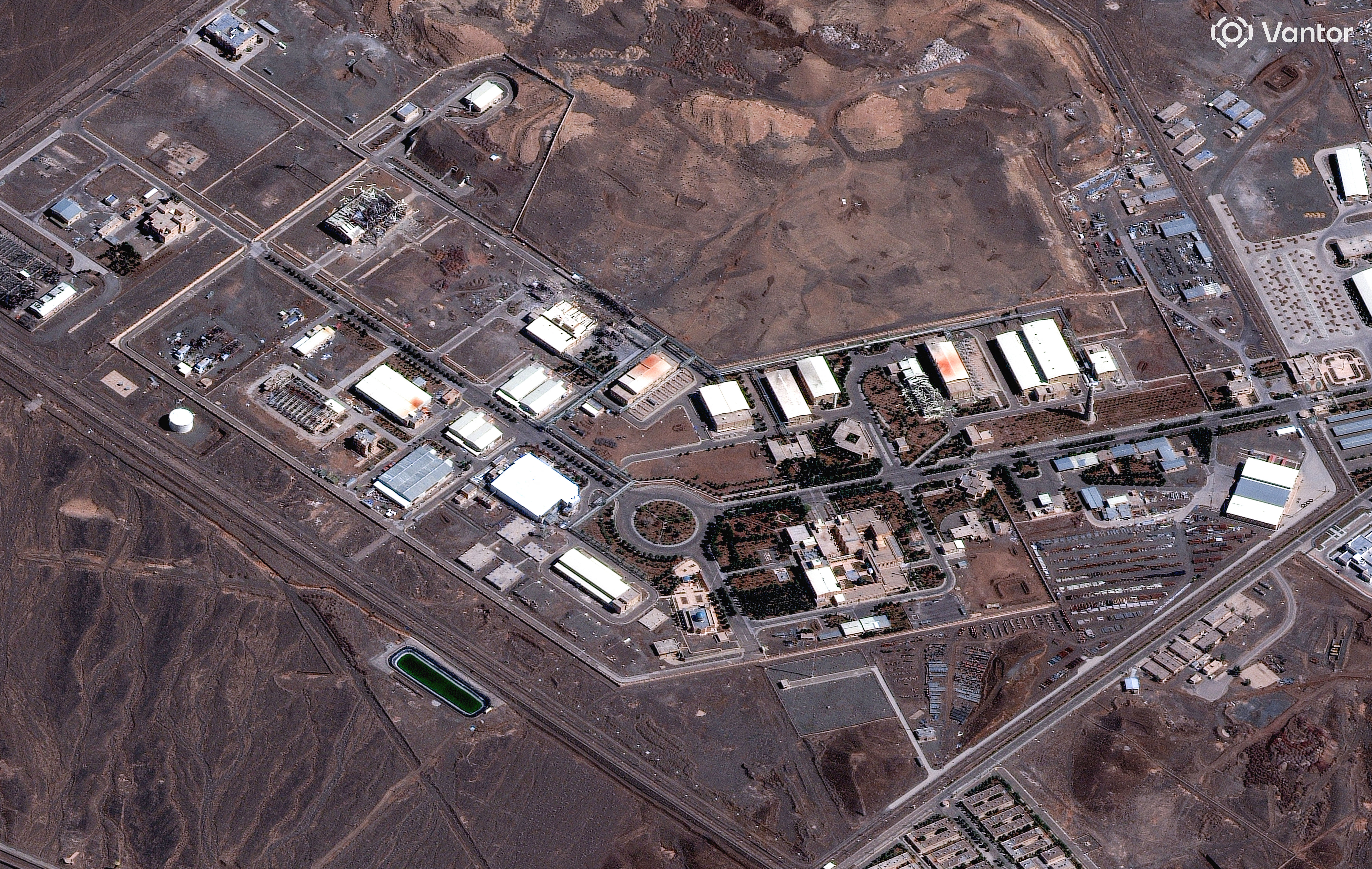 A satellite image of the Natanz Nuclear Facility near Natanz, Iran, on March 7. (AFP/Getty Images)