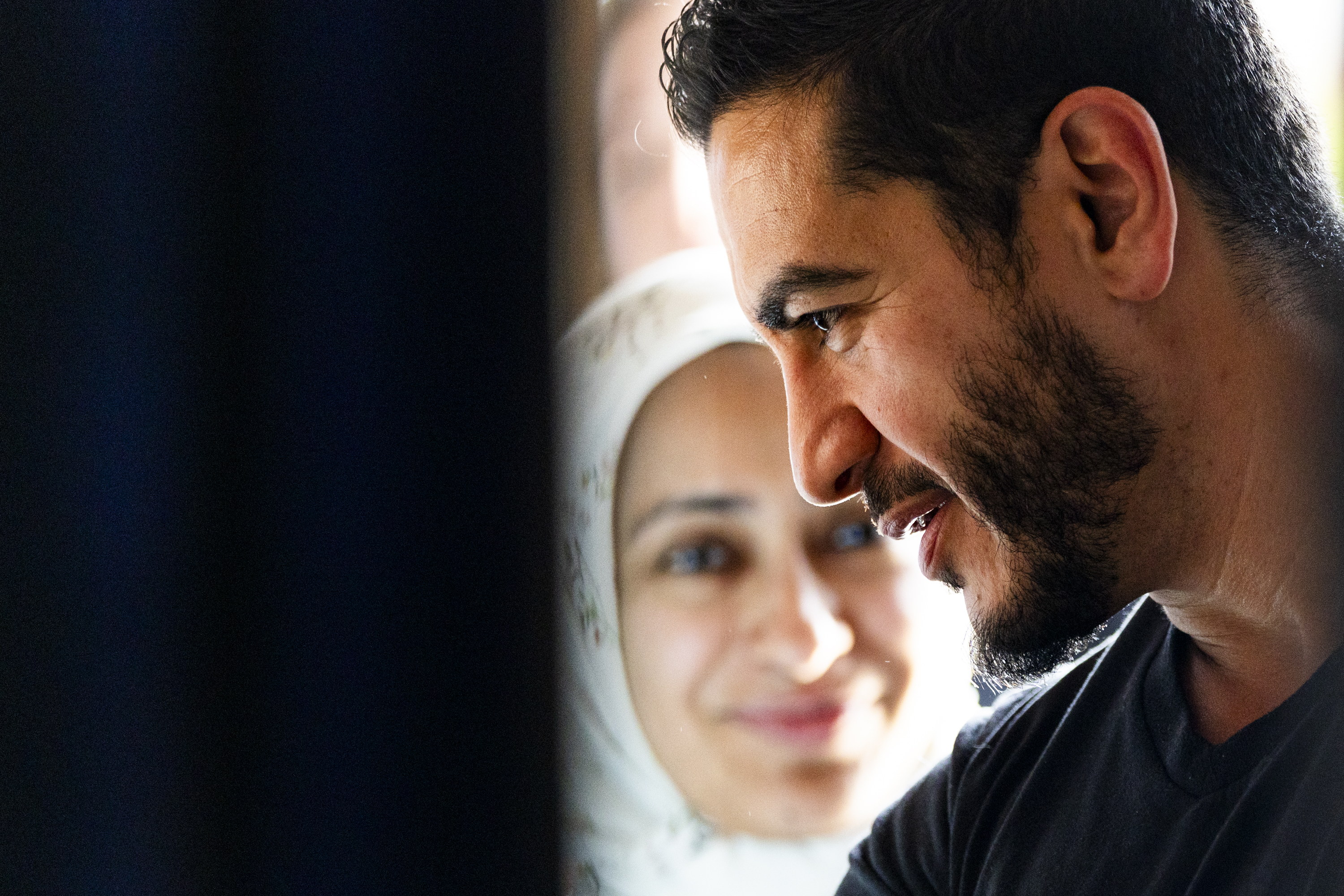 Abdul El-Sayed, shown backstage last month before a campaign rally in Ferndale, Michigan, is seeking to become the country's first Muslim senator. (Emily Elconin/Getty Images)