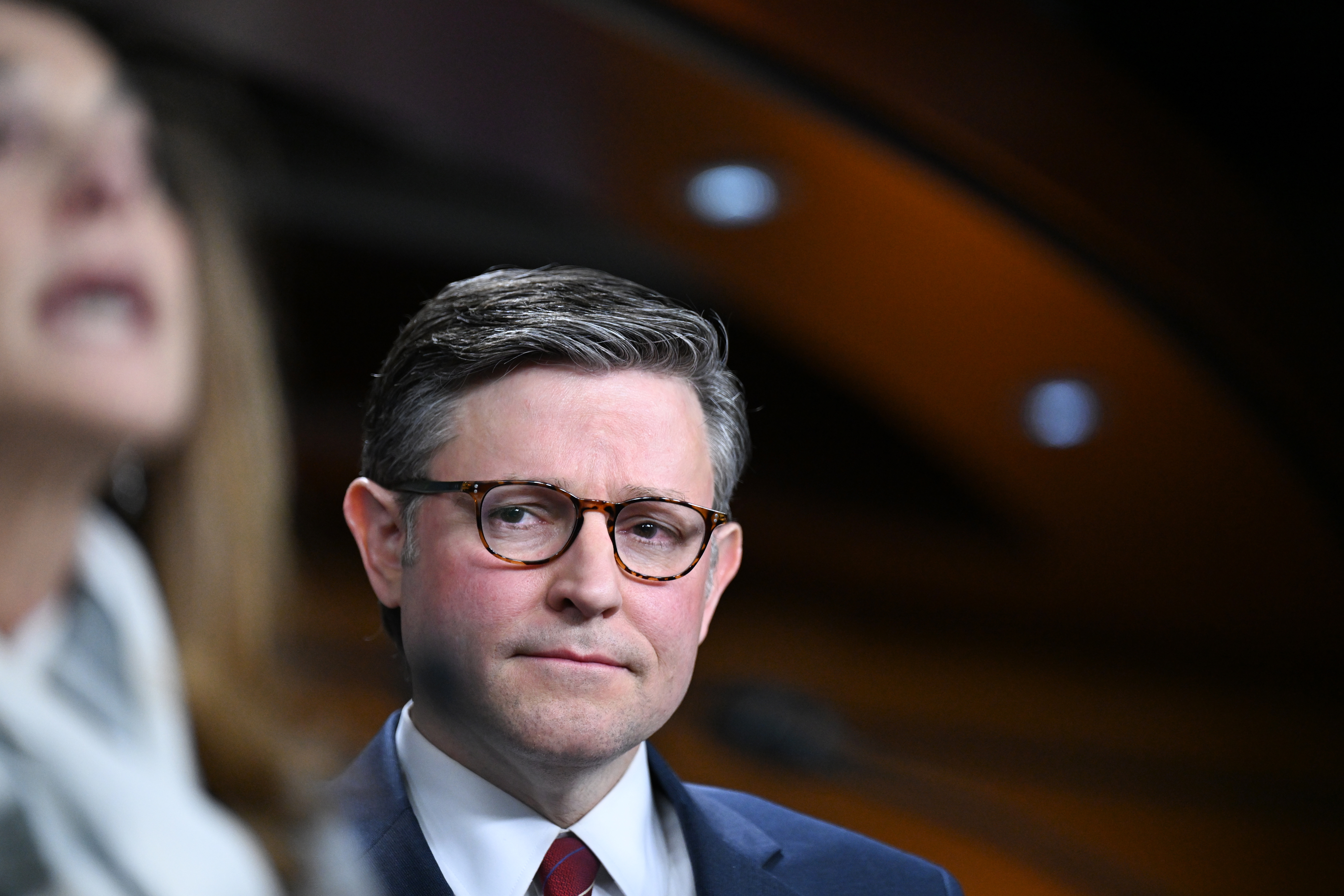 House Speaker Mike Johnson (R-Louisiana) in February. (Matt McClain/The Washington Post)