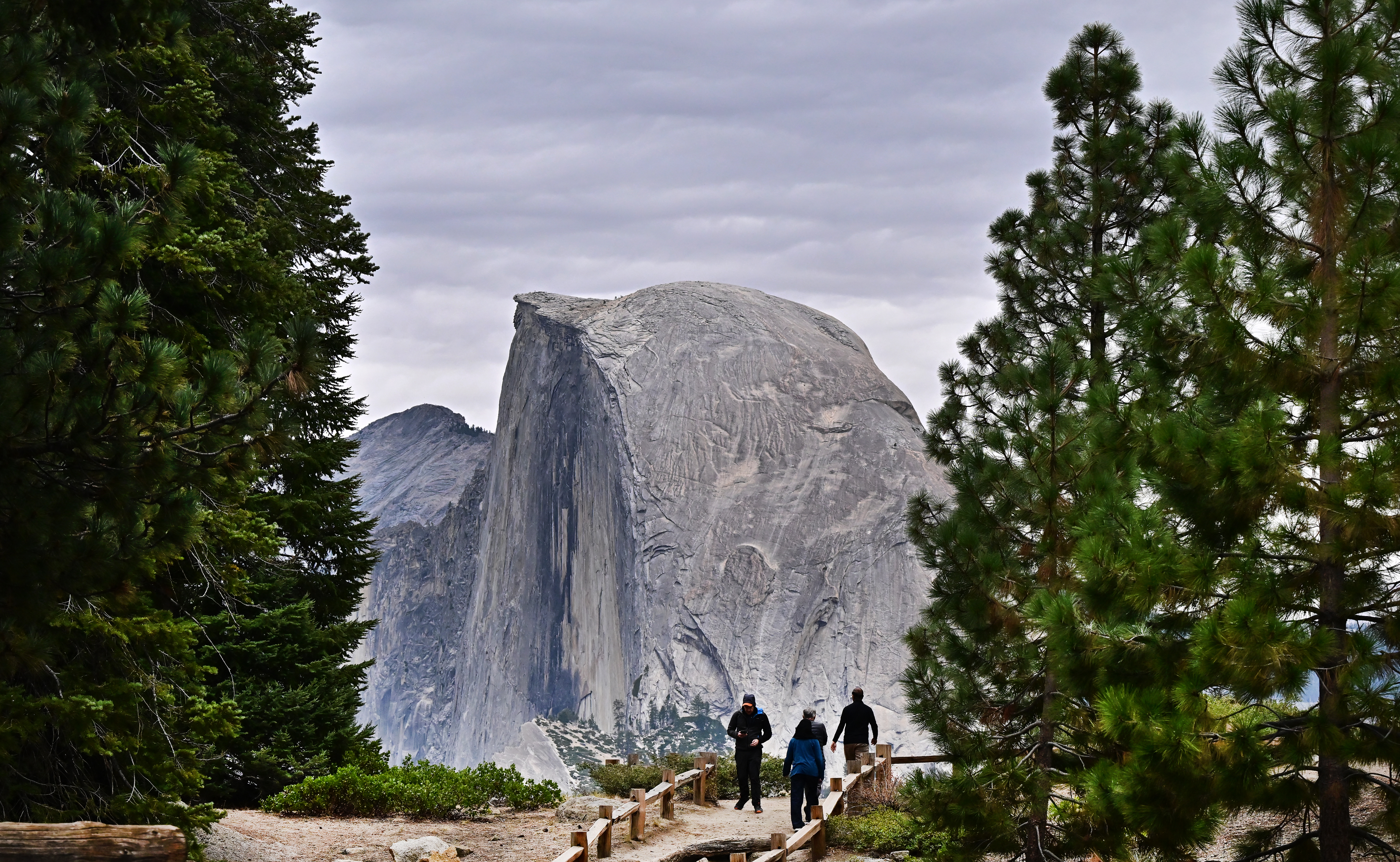 Half Dome in Yosemite National Park last year. (Frederic J. Brown/AFP/Getty Images)