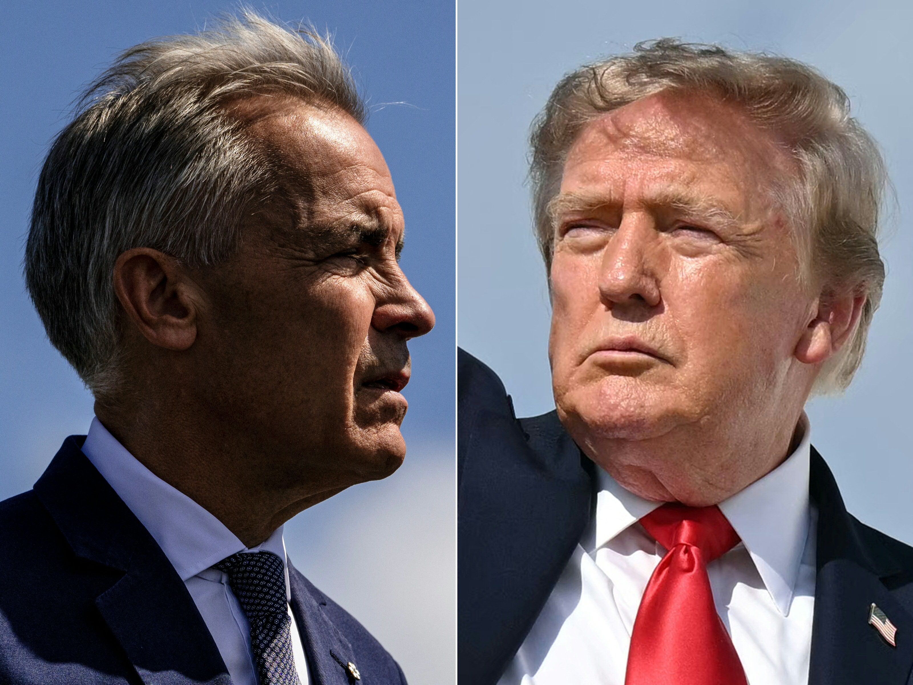 Canadian Prime Minister Mark Carney and U.S. President Donald Trump. (Andrej Ivanov/AGP/Getty Images; Saul Loeb/AFP/Getty Images)