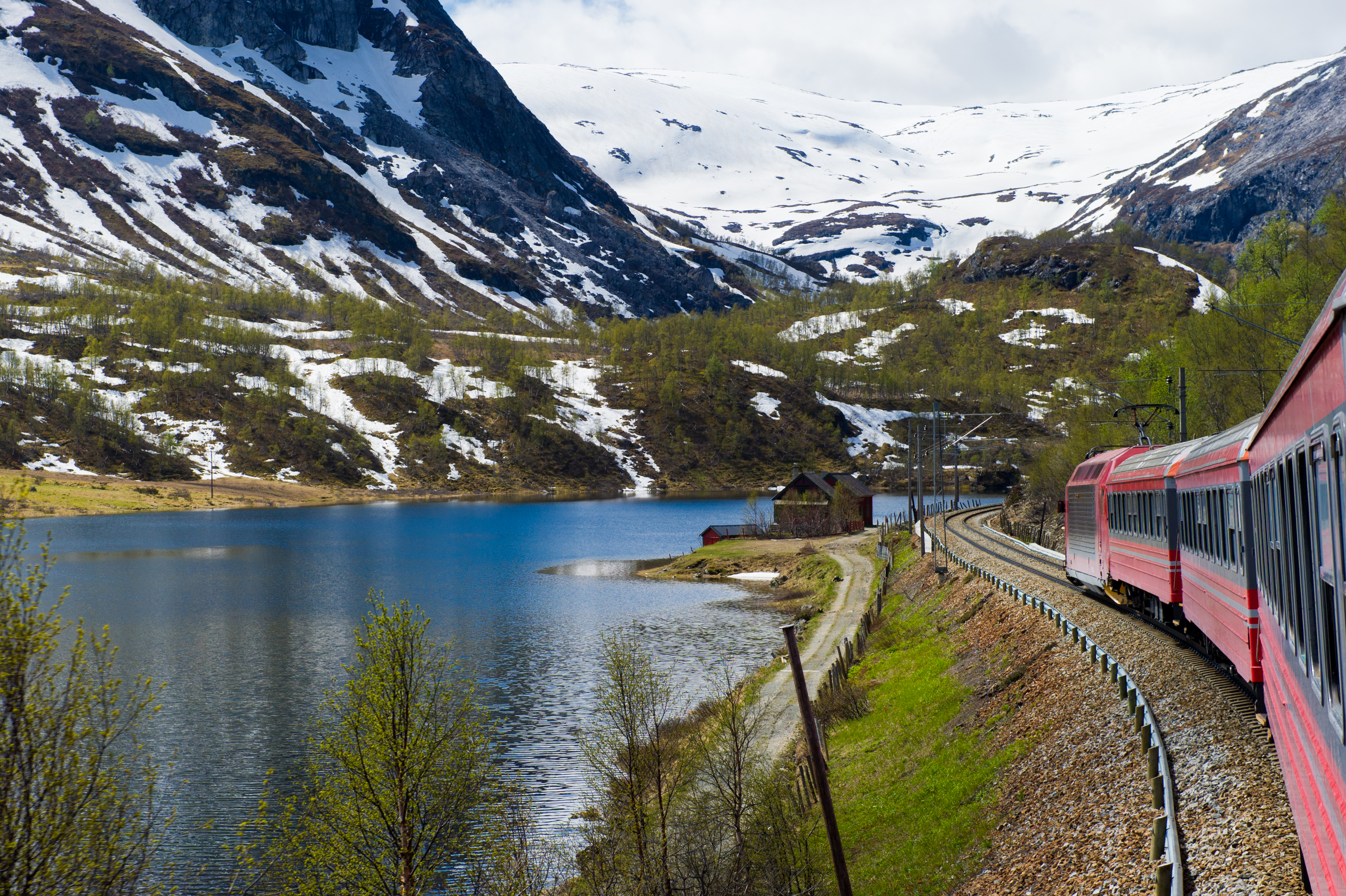 Aboard a train from Oslo to Bergen in Norway. (iStock)