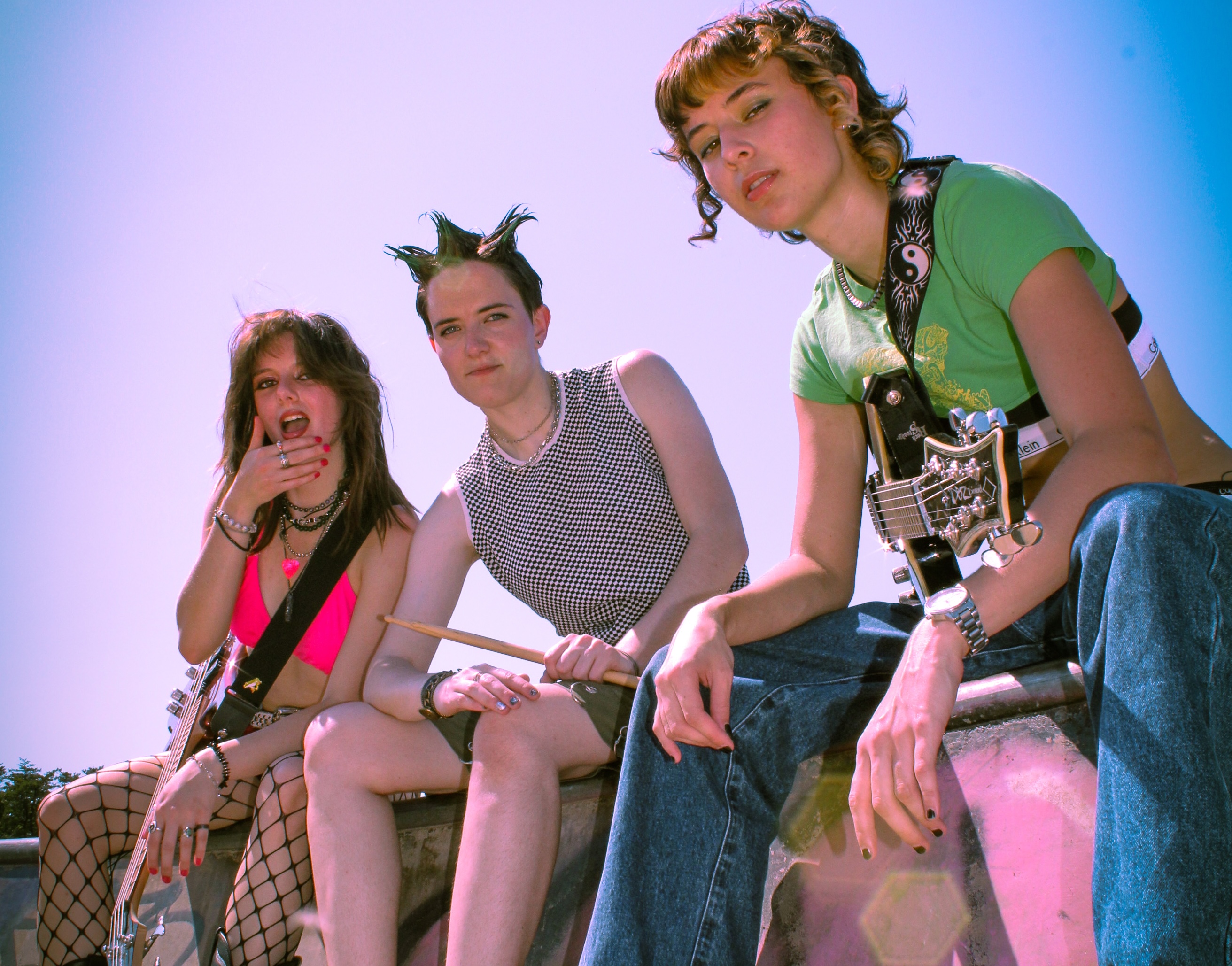 From left, Mac Burgoyne, Annie Guske and Devon Mullins, the members of Mac N’ Toss. (Julia White)