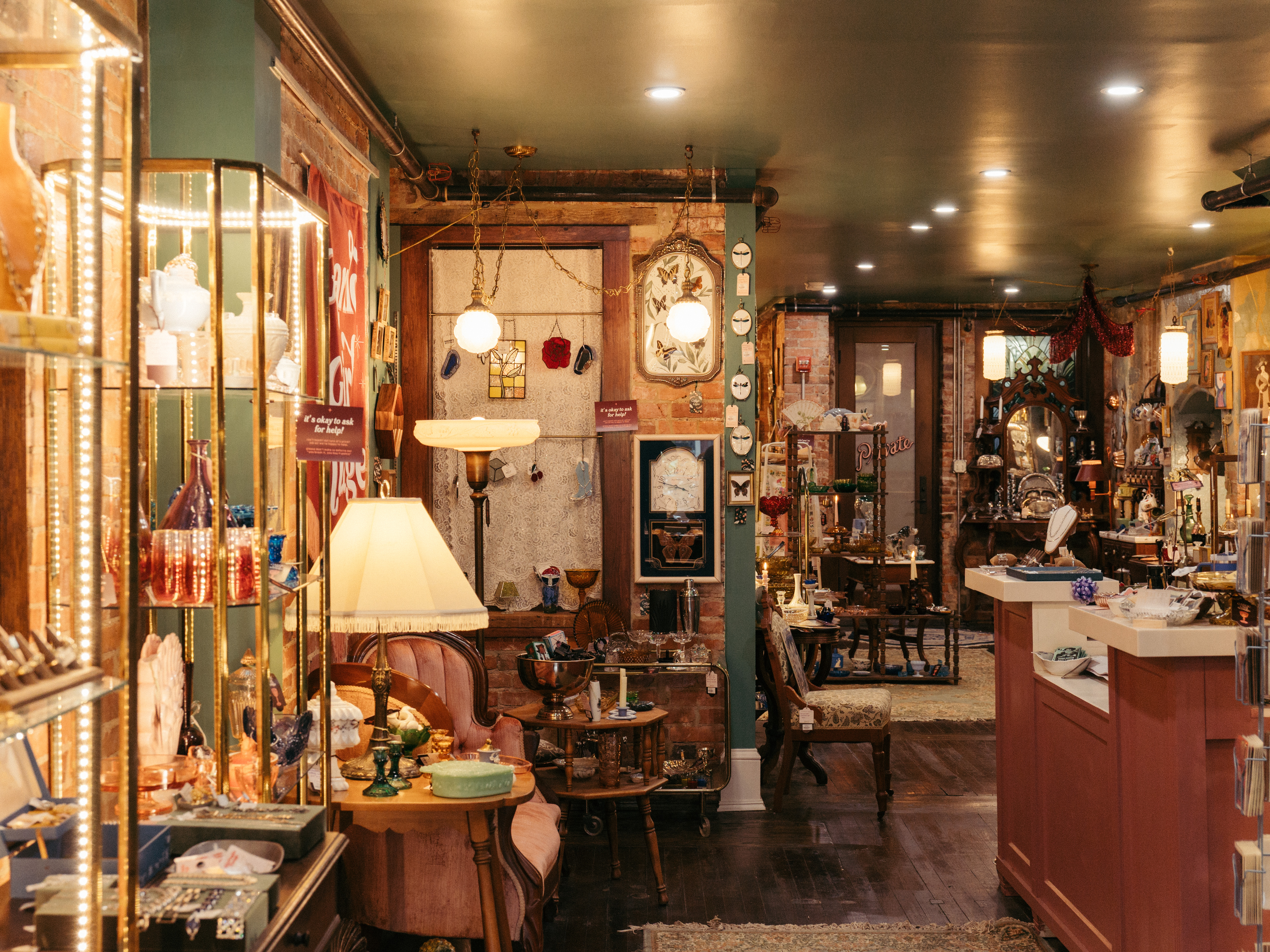 Garlic Girl Vintage in Adams Morgan is brimming with distinctive home goods. (Caroline Gutman/For The Washington Post)