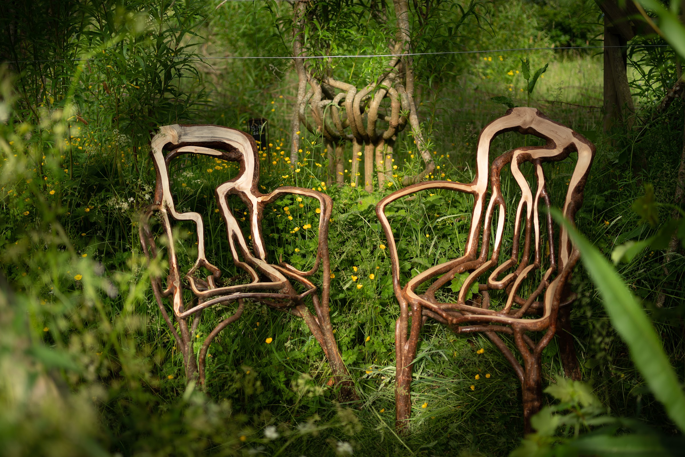 Two chairs created by the Munros. (Chris Webb)