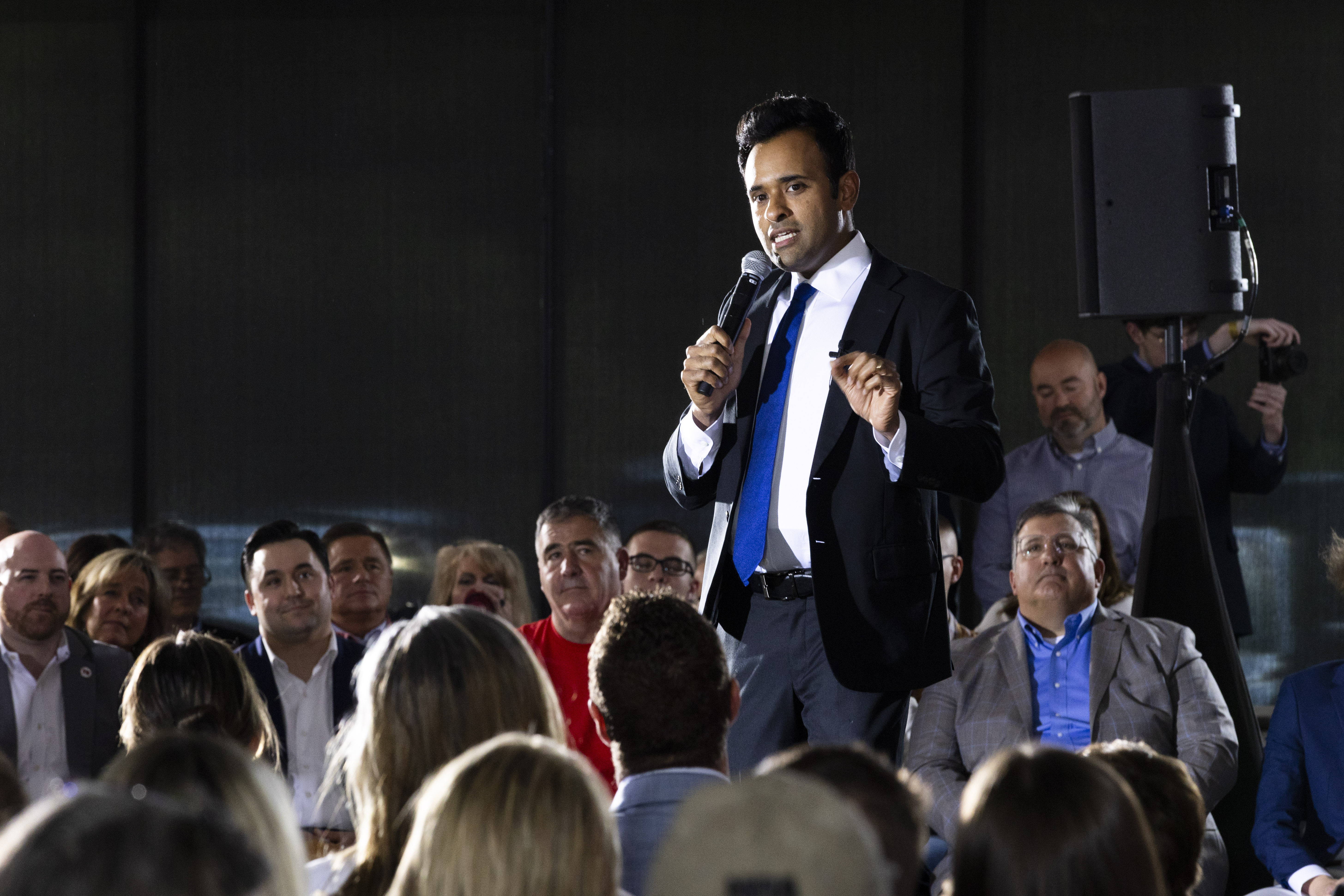 Vivek Ramaswamy, Ohio’s Republican gubernatorial candidate, on May 1. (Arden S. Barnes/For The Washington Post)