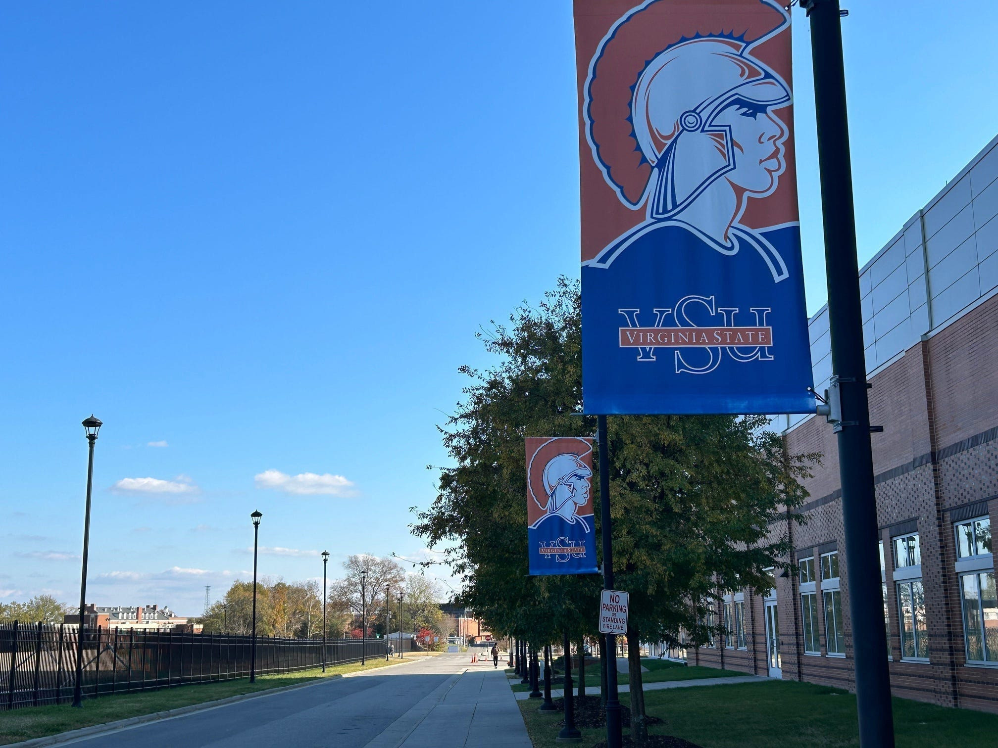 Virginia State University’s campus in 2023. (Bill Atkinson/progress-index.com/USA Today Network/Reuters Connect)