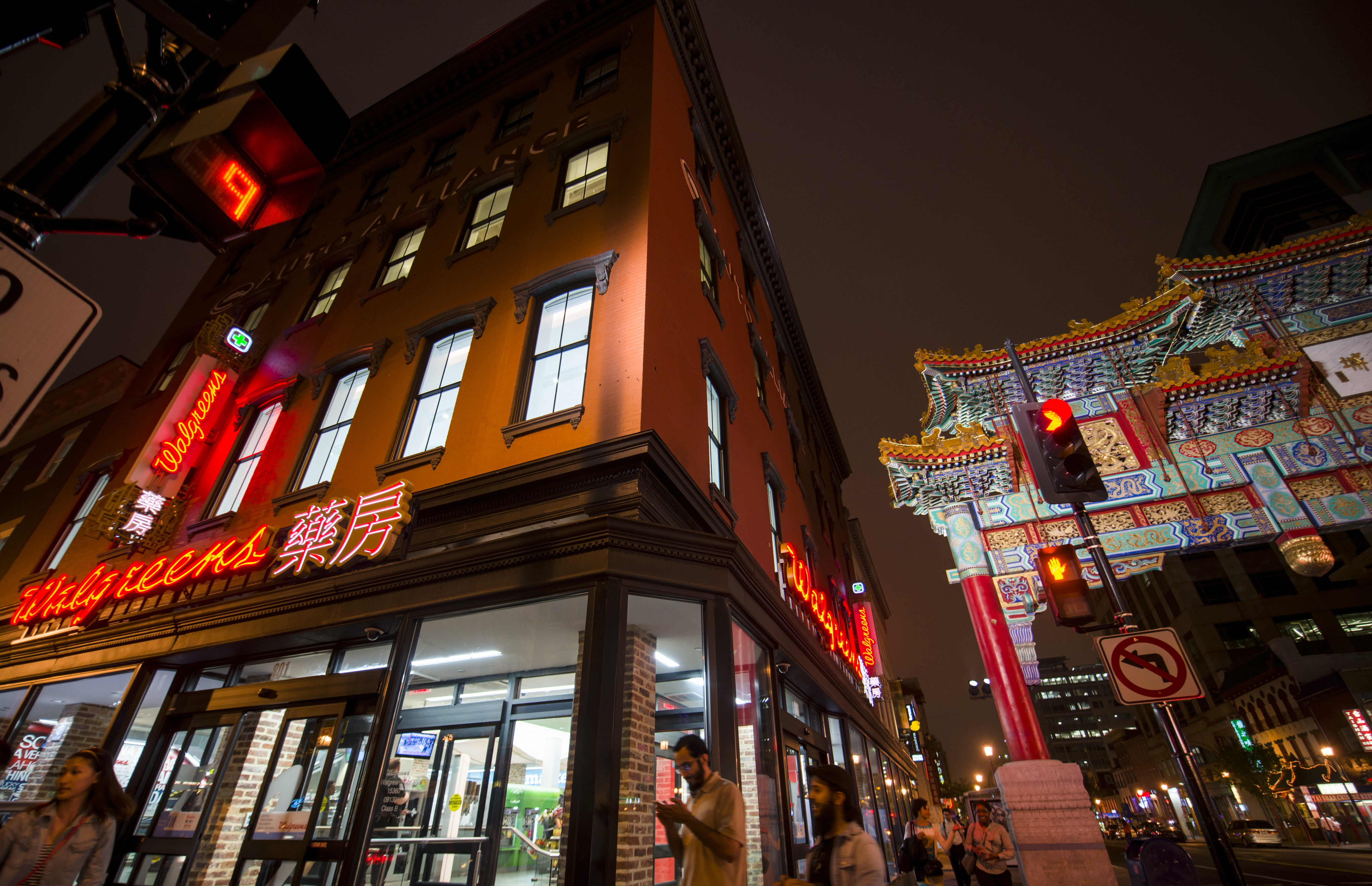 The Walgreens in D.C.’s Chinatown neighborhood was robbed seven times in seven months starting in August 2023. (Amanda Voisard/For the Washington Post)