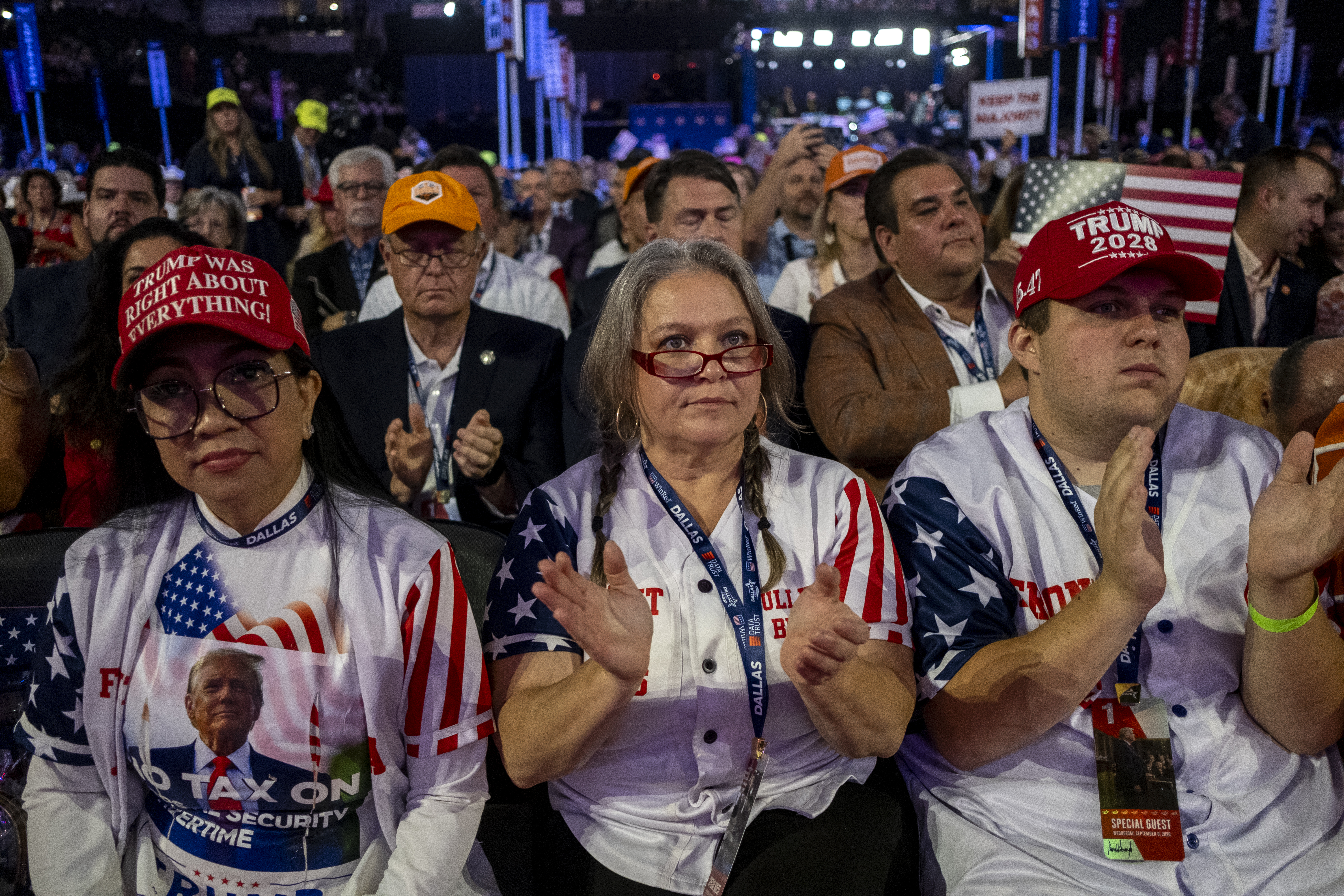 The crowd at the GOP's midterm convention in Dallas on Wednesday. (Joel Angel Juarez/For The Washington Post)