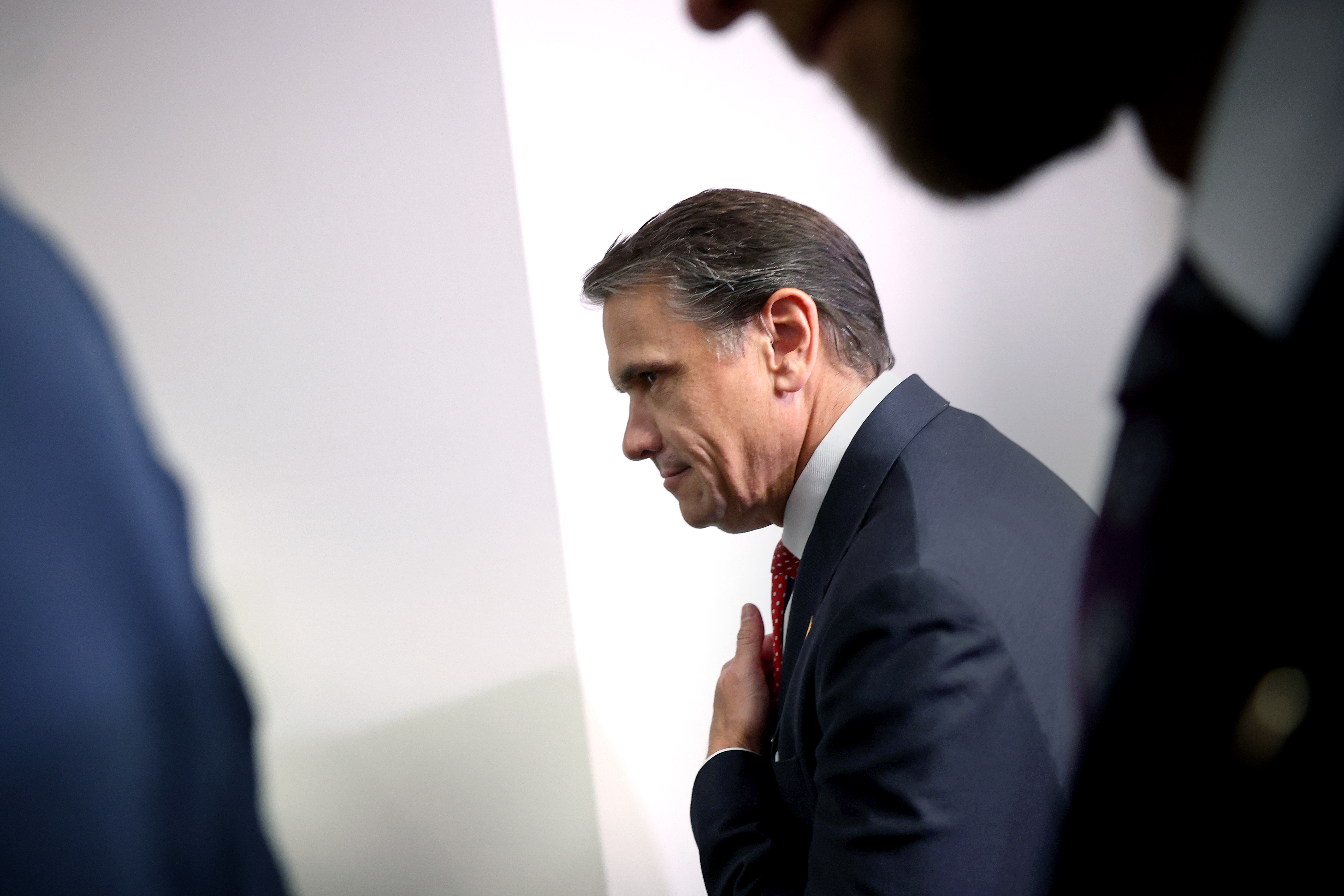 A refusal by the Senate to confirm acting attorney general Todd Blanche would be a notable political setback for the president. (Kevin Dietsch/Getty Images)