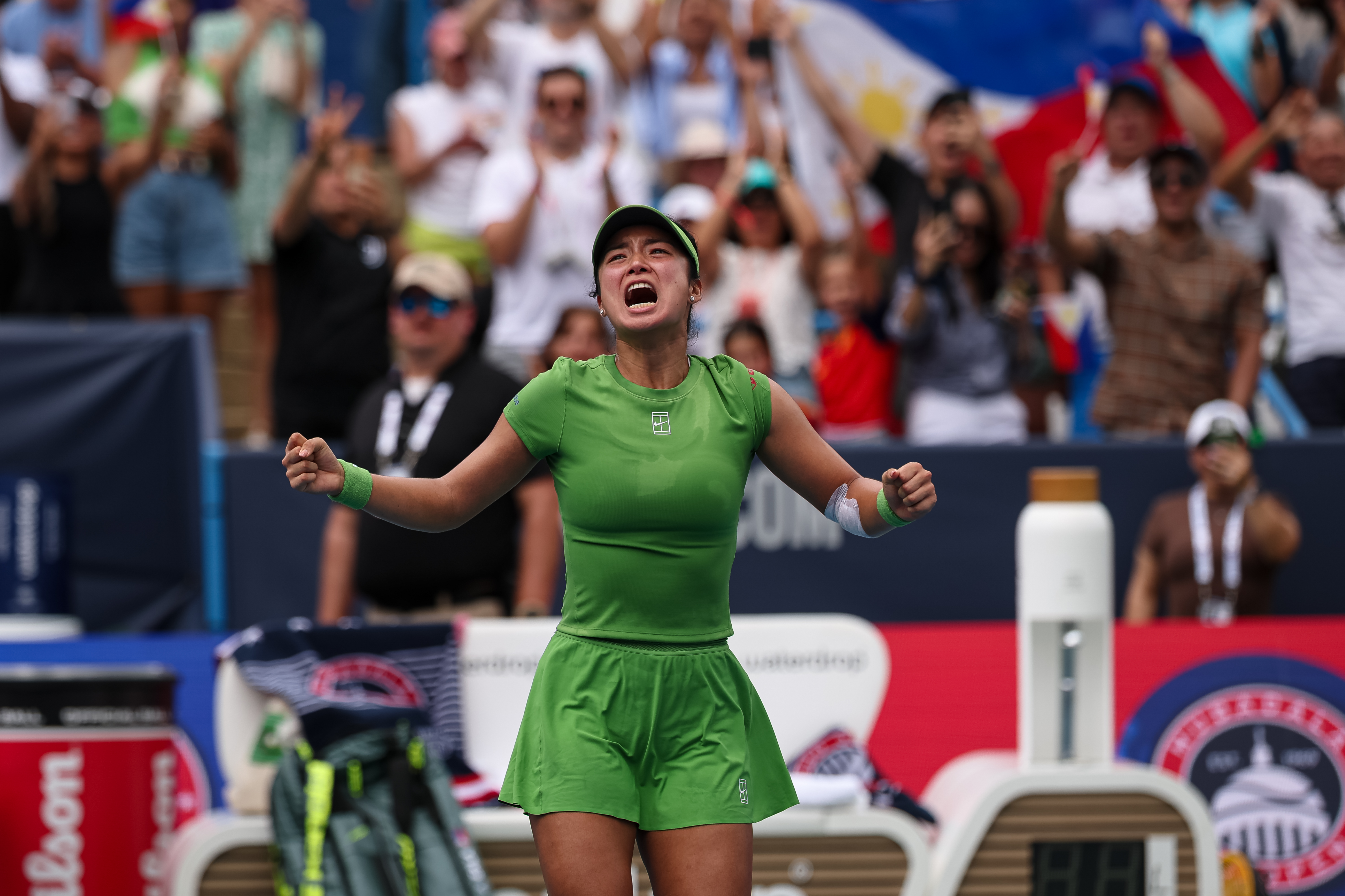 “It’s an incredible milestone for me,” Alex Eala said after her DC Open title. (Scott Taetsch/Getty Images)