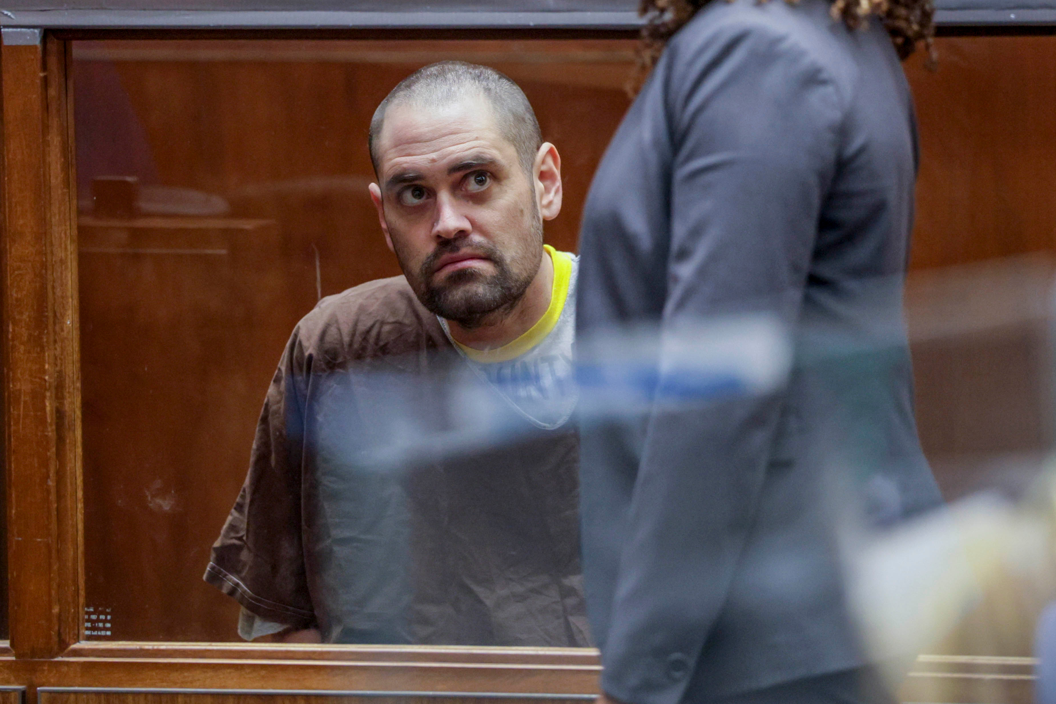 Nick Reiner at his arraignment in February. (Chris Torres/European Pressphoto Agency/Pool/Getty Images)