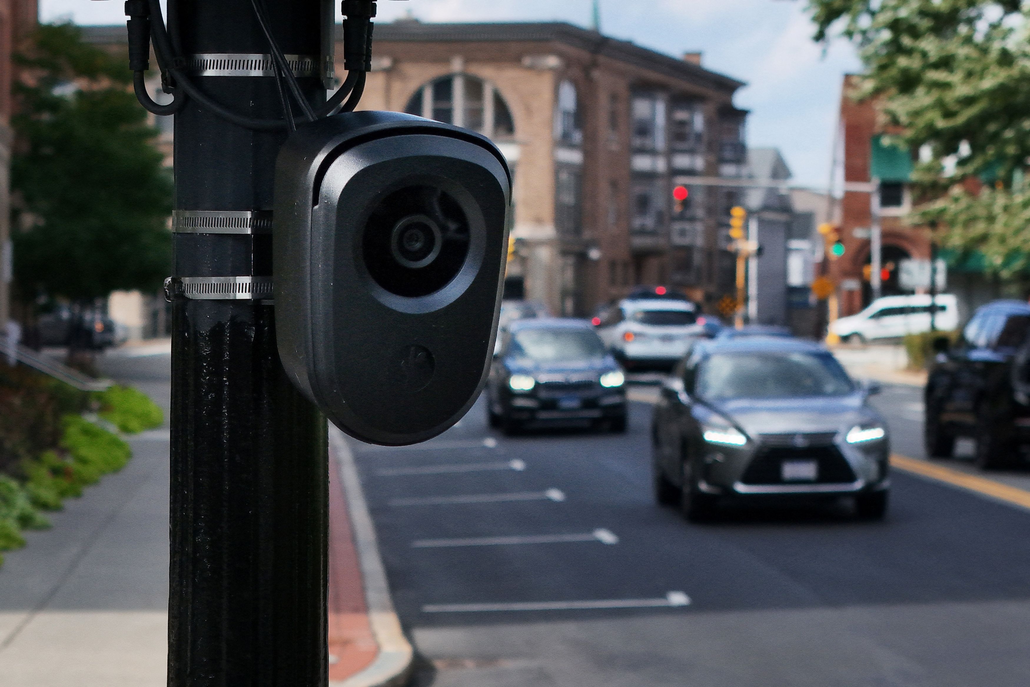 A Flock camera in Waltham, Massachusetts. (Brian Snyder/Reuters)