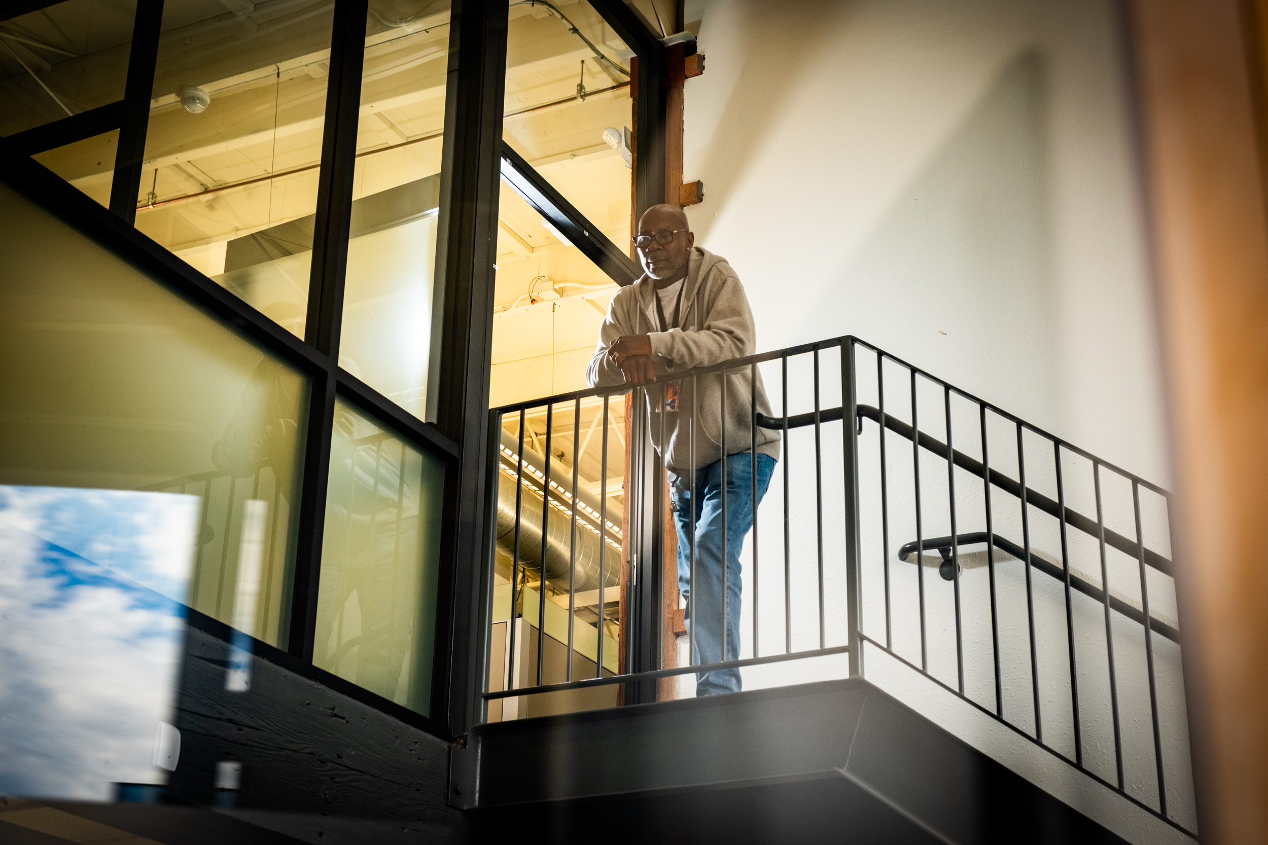 Charles Ryan, known to his clients as “Mr. C.,” leads SF Pretrial’s support groups for anger management, job training and therapy. (Camille Cohen/For The Washington Post)