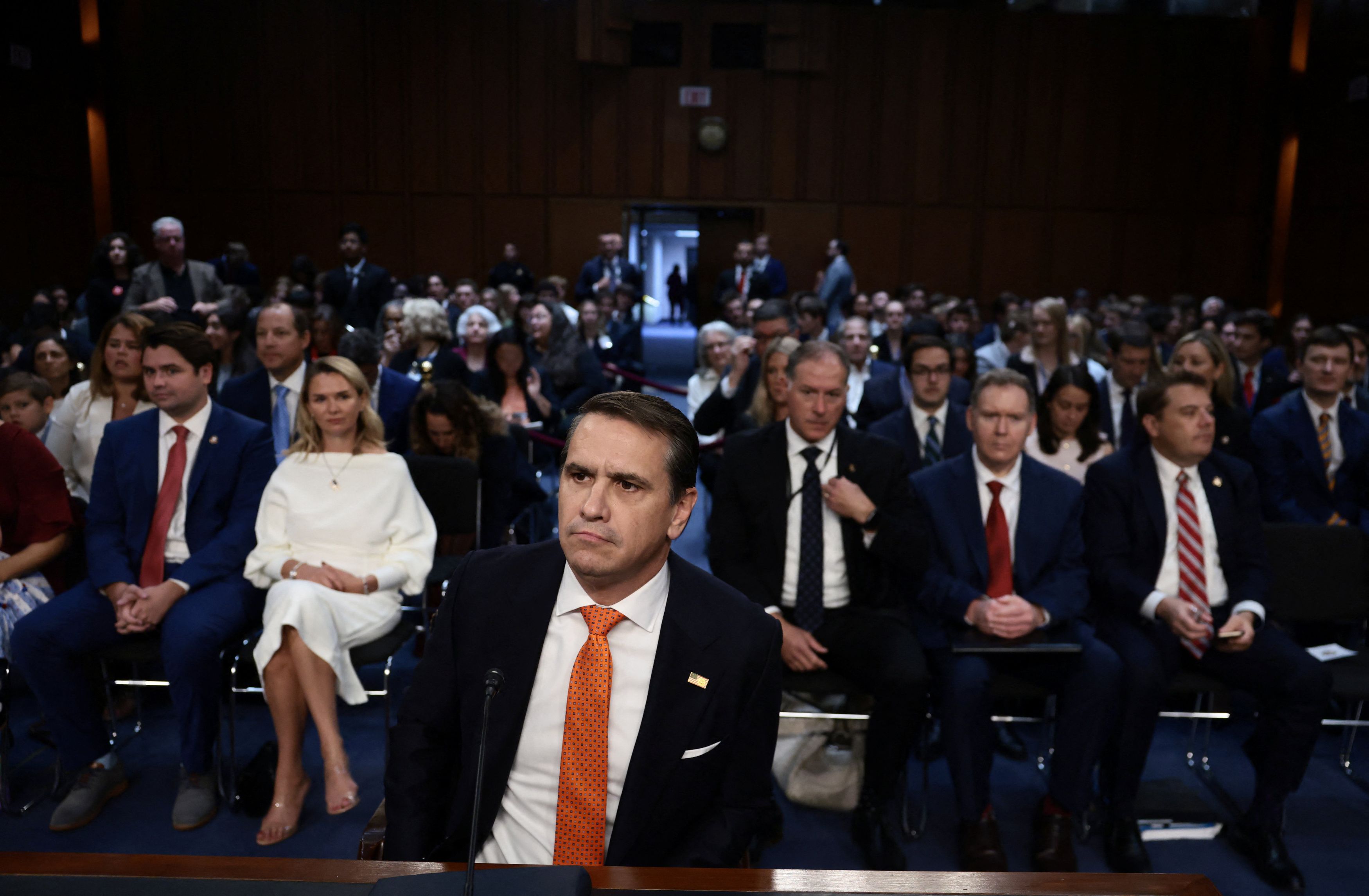 With Democrats united against acting attorney general Todd Blanche, even one Republican committee vote against him would be enough to sink the nomination. (Evelyn Hockstein/Reuters)