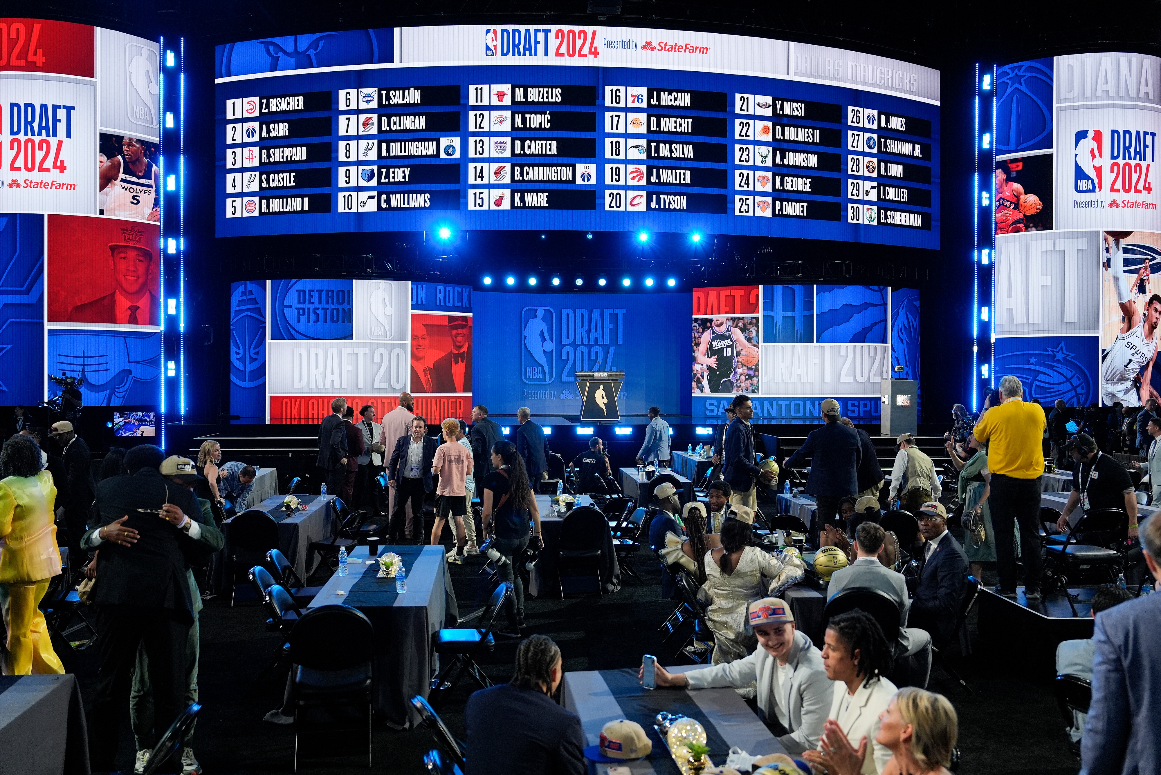 The Washington Wizards are slated to pick No. 1 in Tuesday night's NBA draft. (Julia Nikhinson/AP)