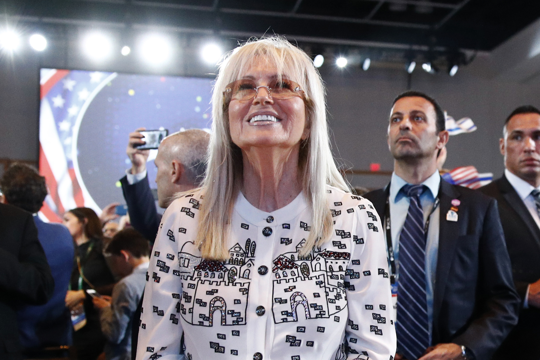 Miriam Adelson is fifth on The Post's list of top donors, giving $67.6 million in large donations. (Patrick Semansky/AP)