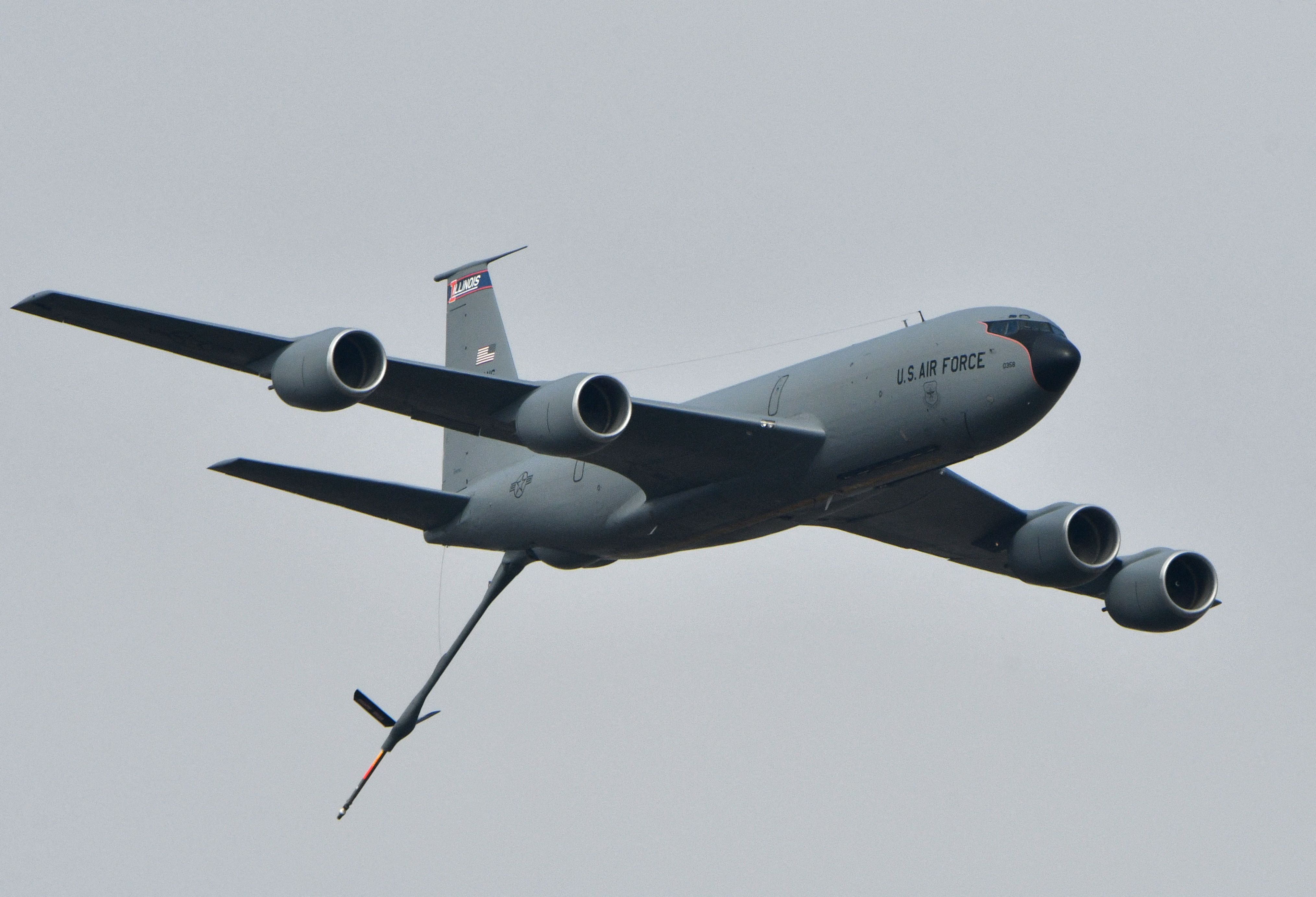 A KC-135 air refueling tanker went down over Iraq on Thursday, U.S. military officials said. (Genya Savilov/AFP/Getty Images)