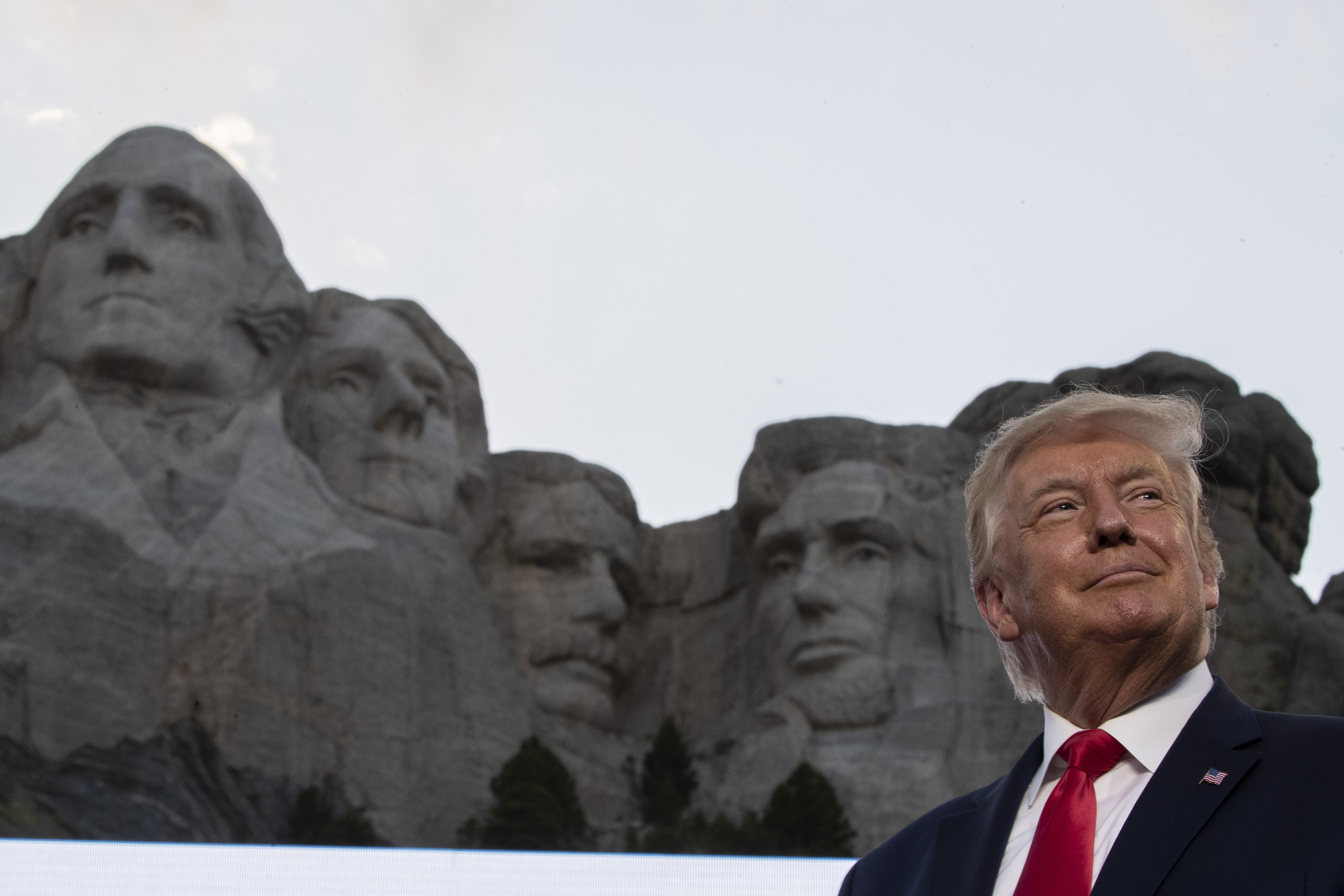 President Donald Trump at Mount Rushmore in South Dakota on July 3, 2020. (Alex Brandon/AP)