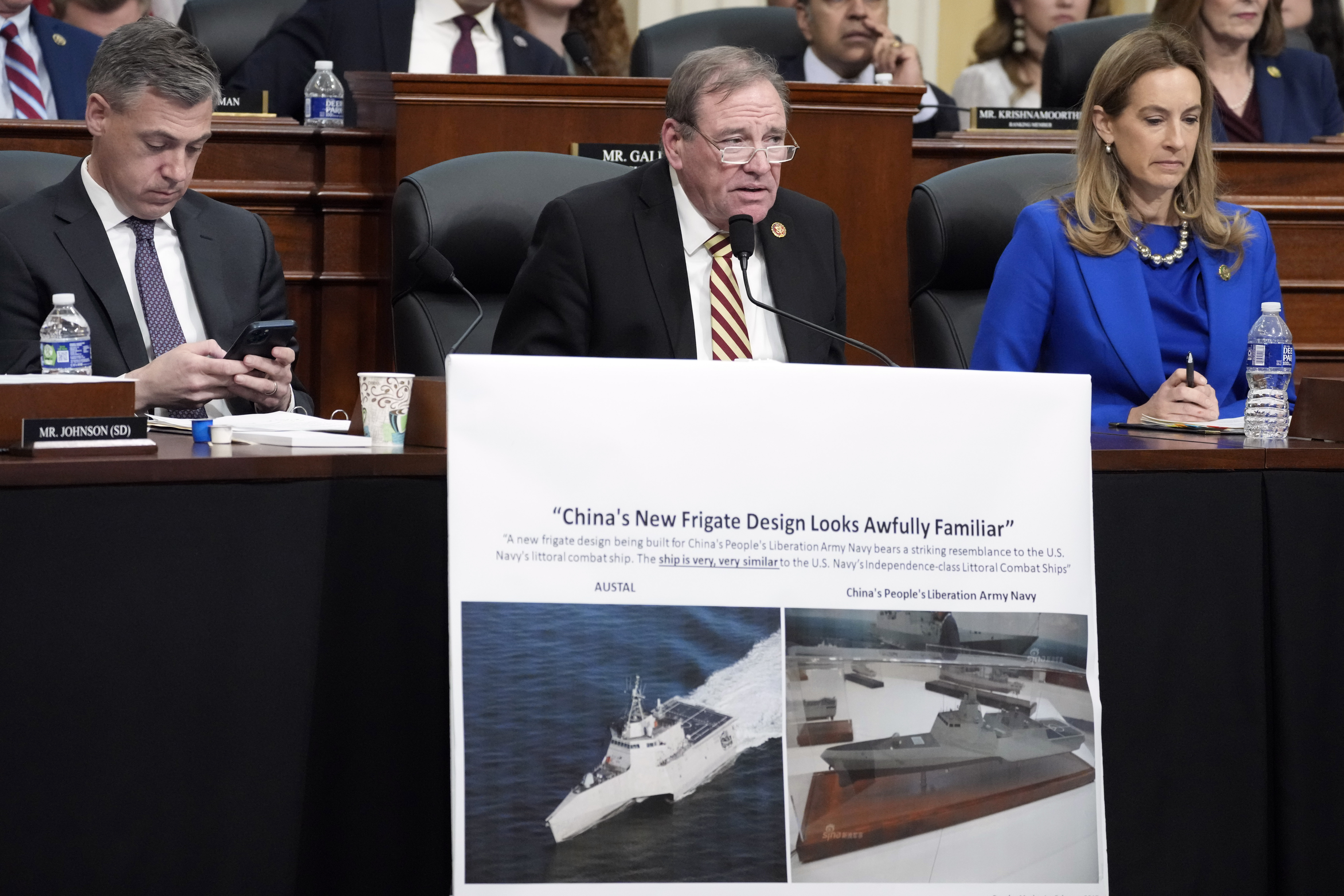 Rep. Neal Dunn (R-Florida), center, questions witnesses during a hearing on Capitol Hill in 2023. (Alex Brandon/AP)