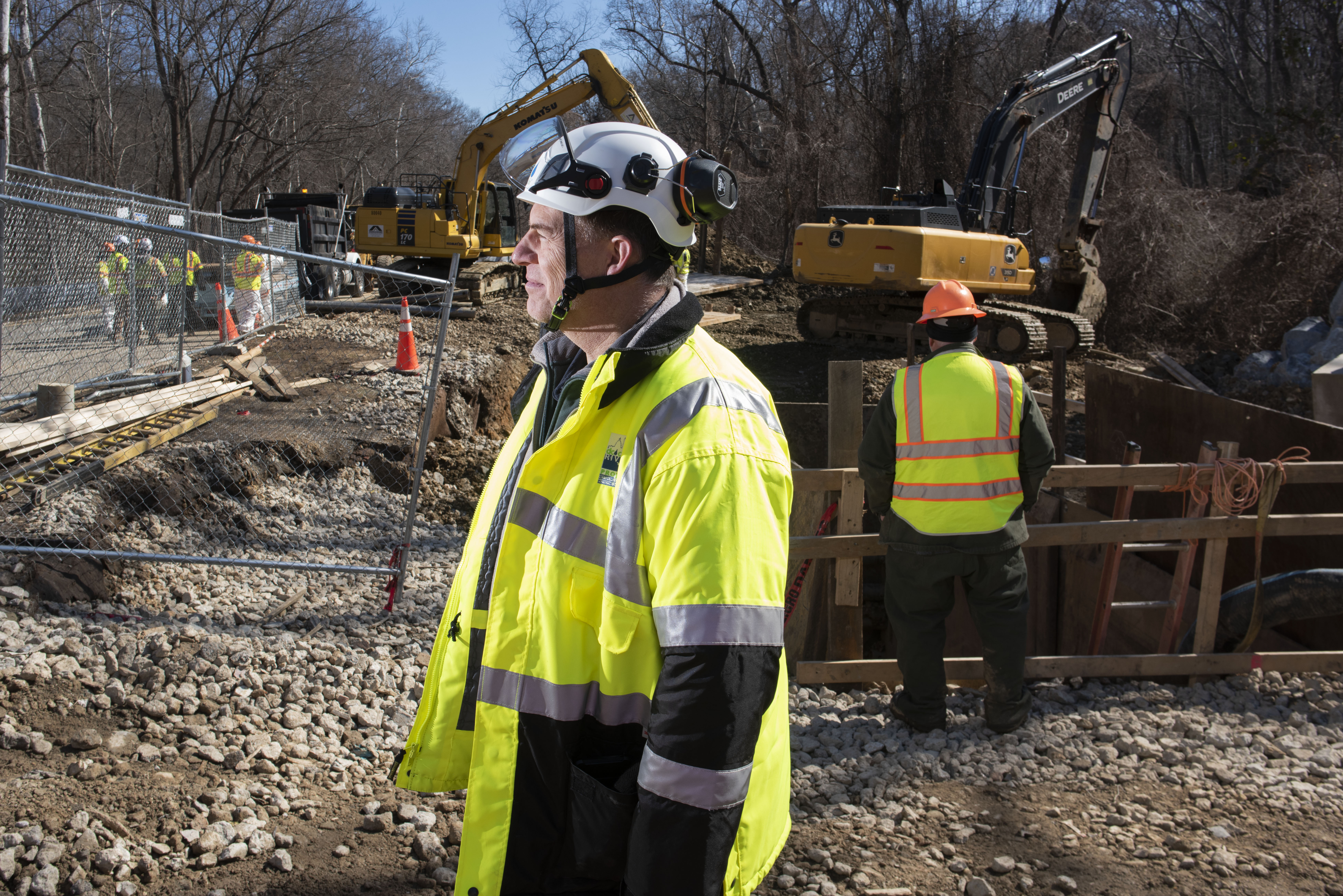 D.C. Water officials spent weeks repairing the section of the Potomac Interceptor that records show was first identified as a potential problem in 2018. (Louie Palu/Agence VU/For The Washington Post)