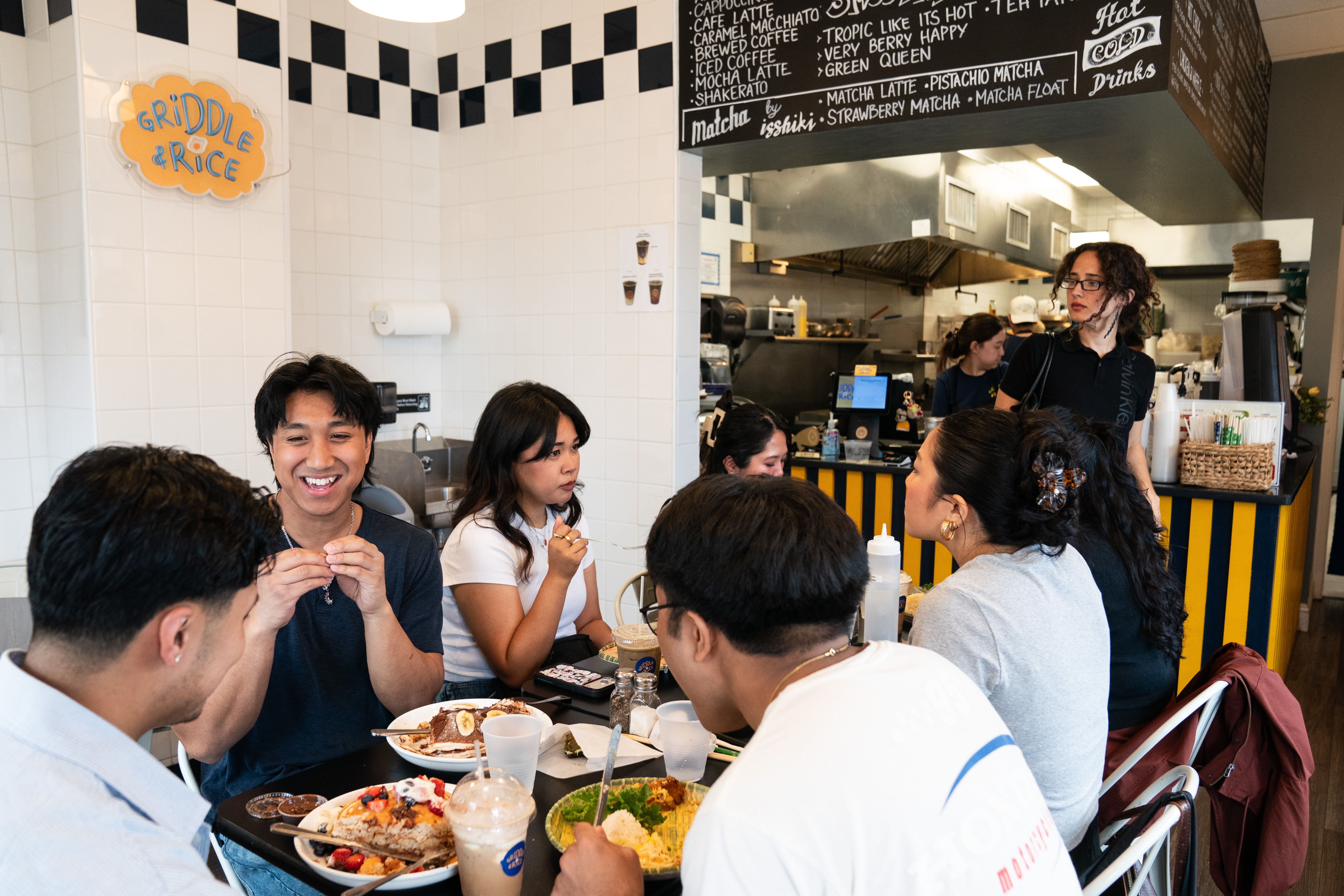 American breakfast staples are served alongside Indonesian ones at Griddle & Rice.