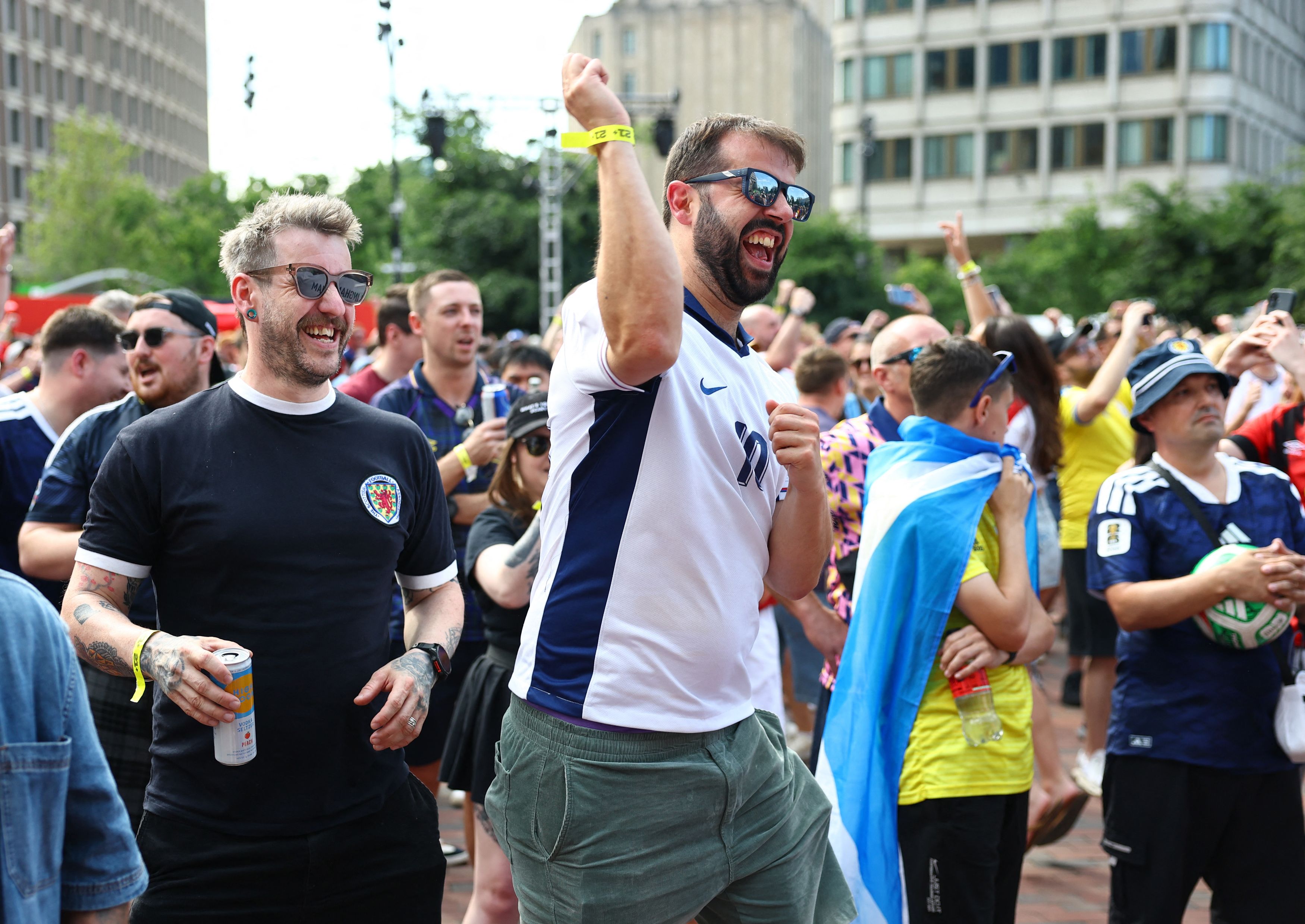 The World Cup is a complicated joy in the United Kingdom, especially when the country is overrepresented. (Peter Cziborra/Reuters)