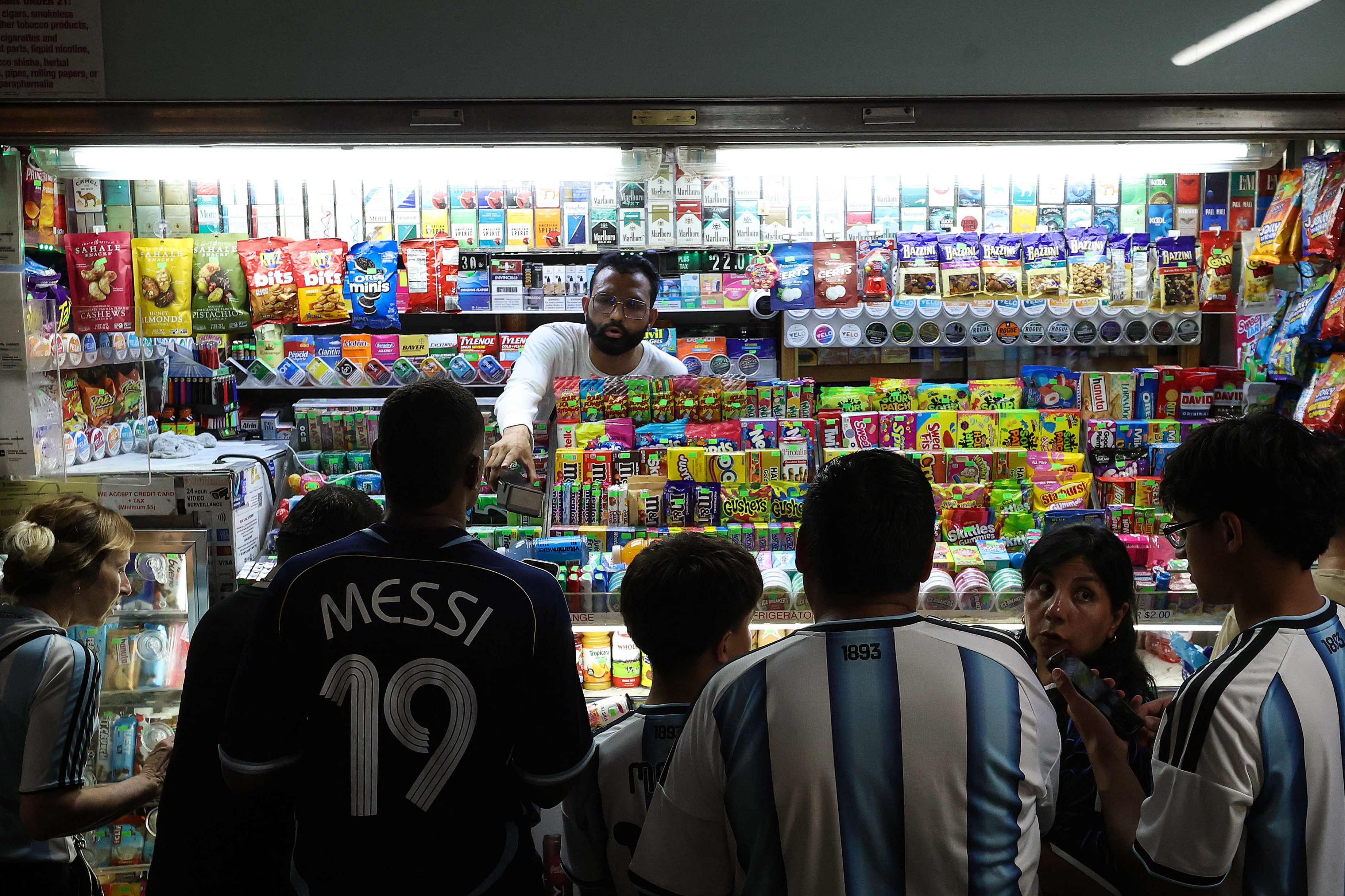 World Cup fans buy snacks in New York this month. (Charlotte Wilson/Offside/Getty Images)