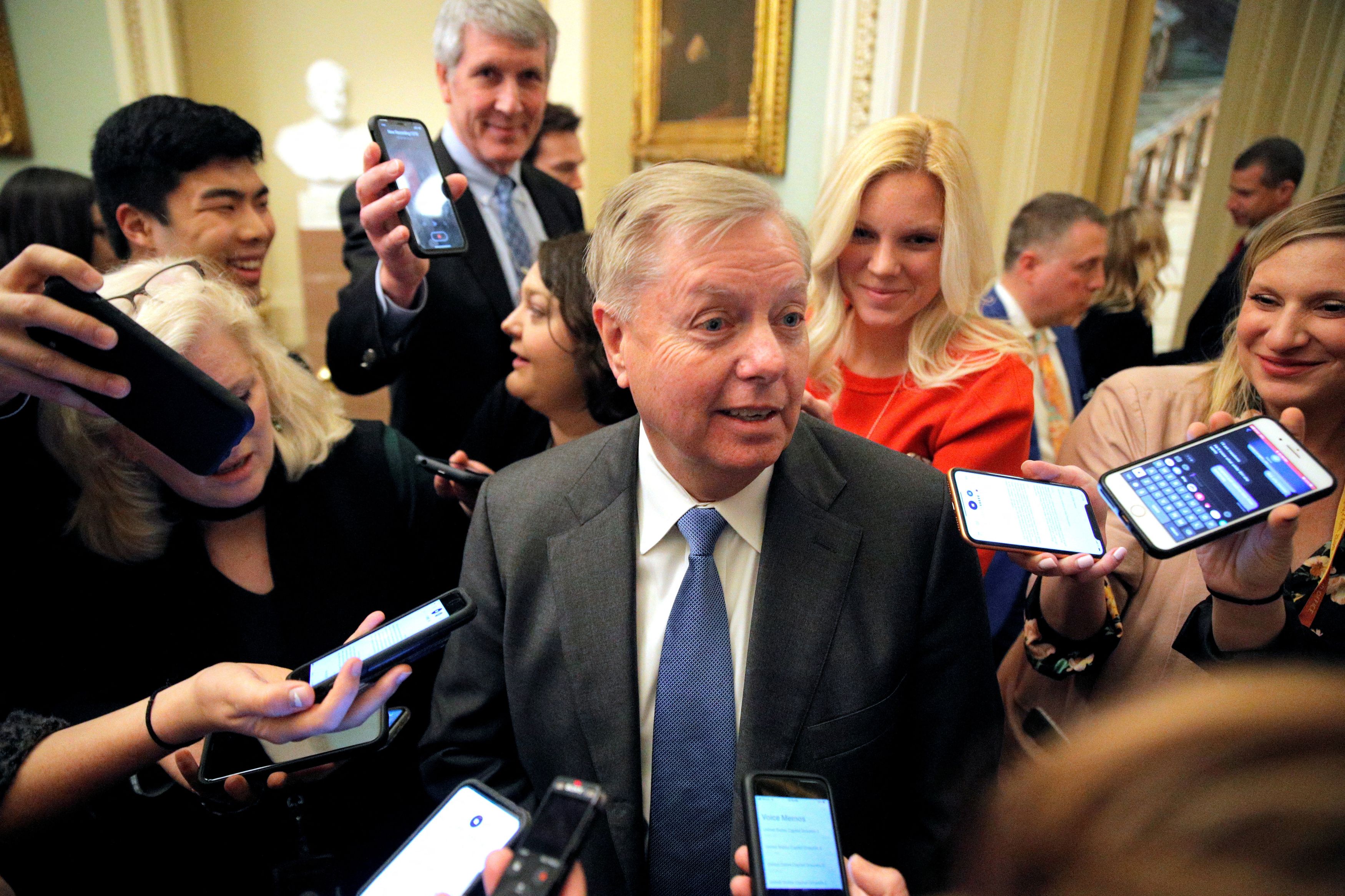 Sen. Lindsey Graham (R-South Carolina), 71, was seeking a fifth term when he died Saturday. (Brendan McDermid/Reuters)