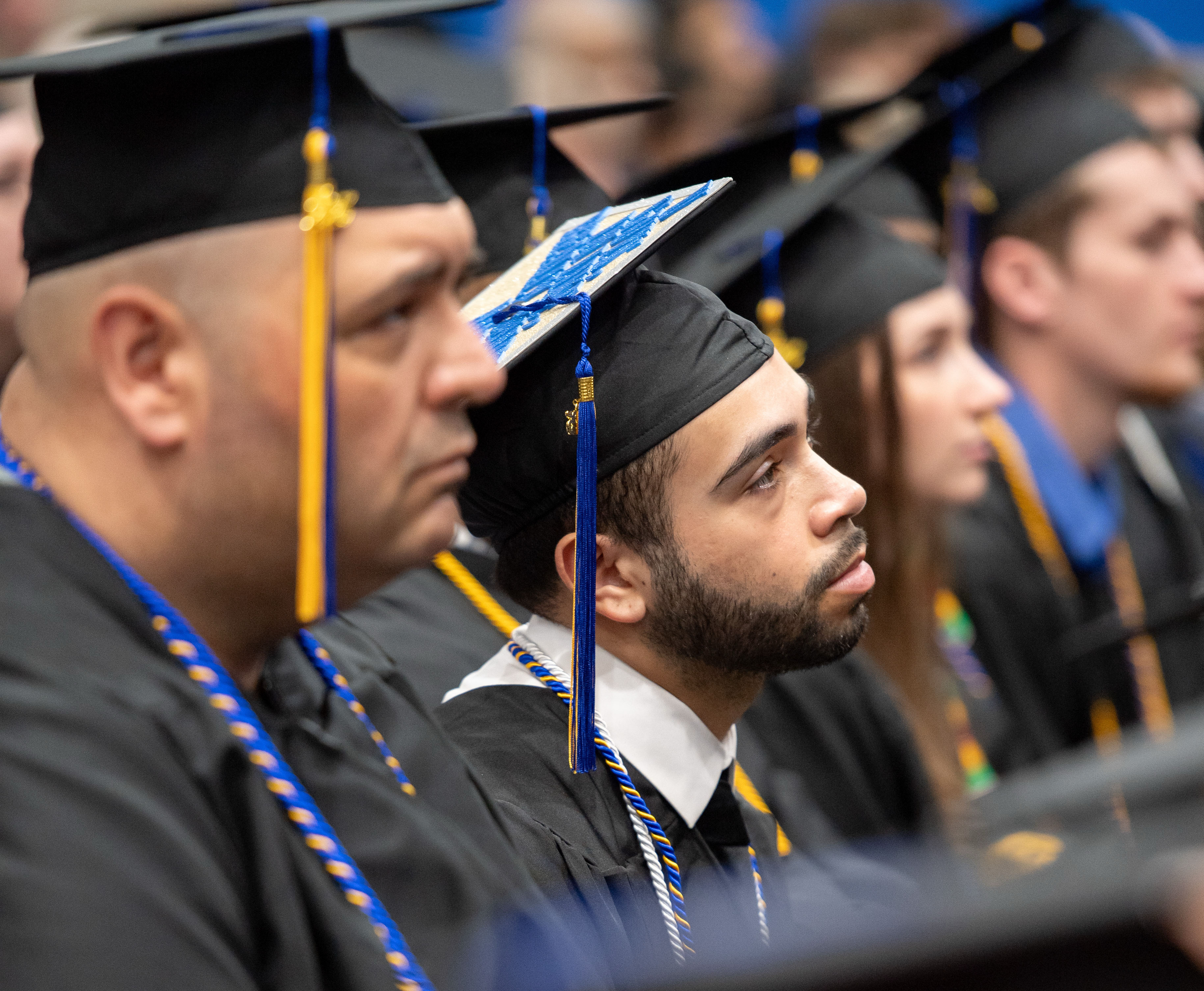 Students attend the University of Maine at Presque Isle commencement ceremony in 2025. (University of Maine at Presque Isle)