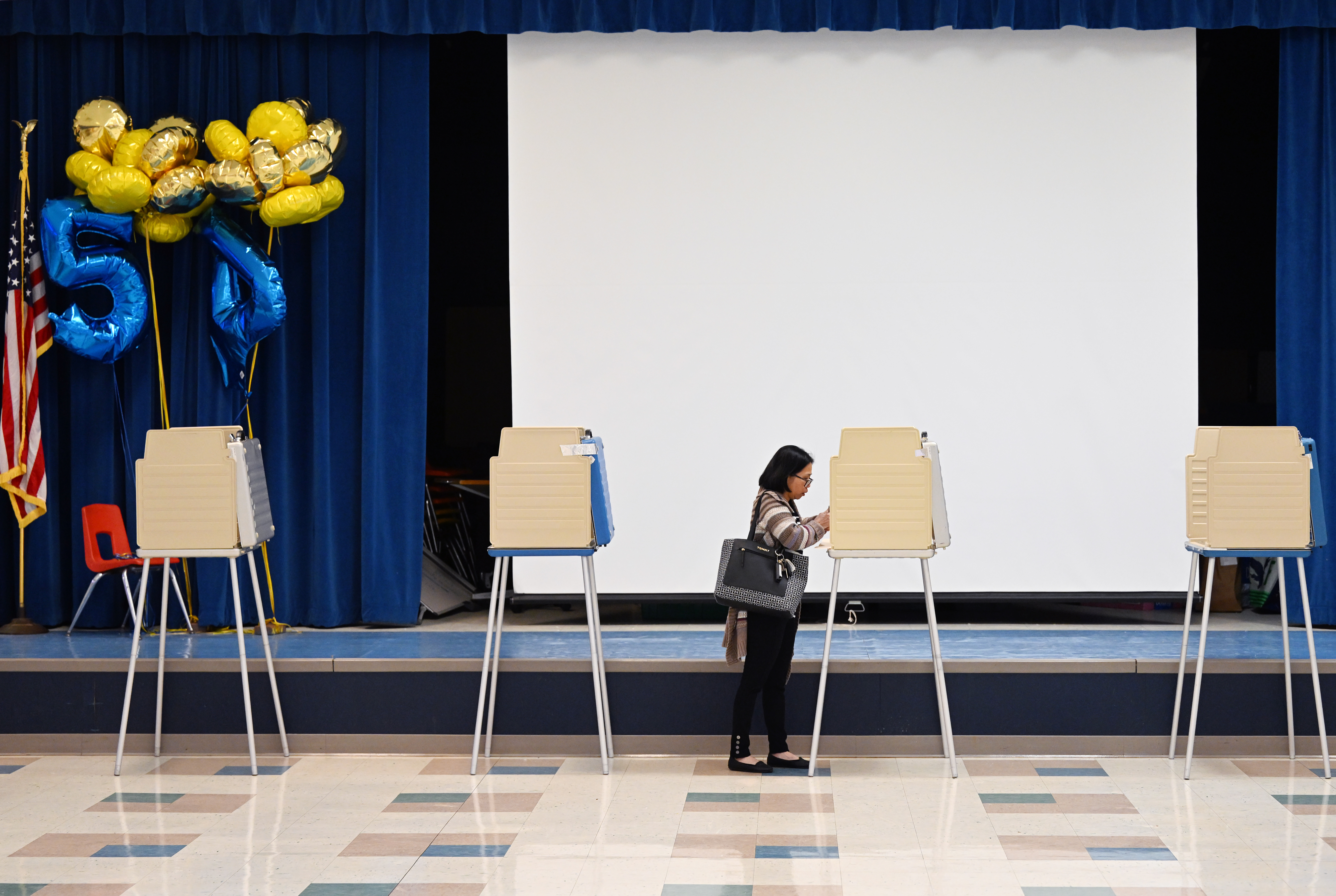A voter fills out their ballot in Midlothian, Virginia, in 2024. (Matt McClain/The Washington Post)