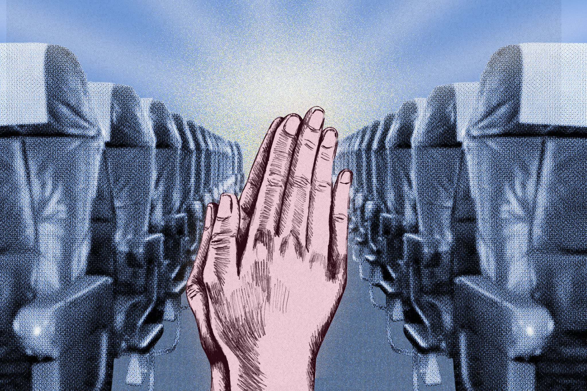 Plane preachers say their messages are met with affirmations and amens, but there are also protests from passengers. (Tilde Oyster/The Post; iStock)