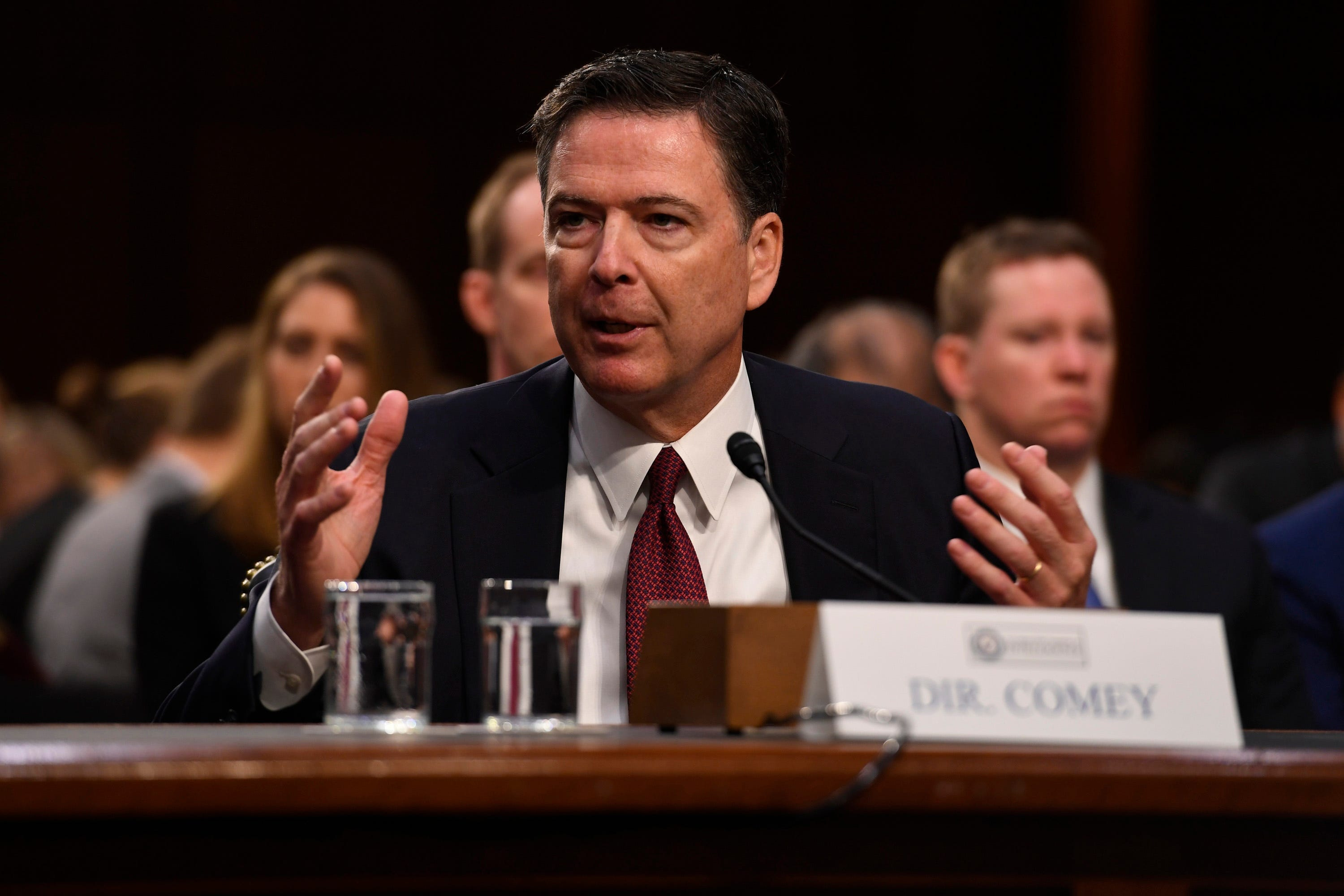 Former FBI director James B. Comey, seen in 2017, was among the earliest targets of President Donald Trump’s push to deploy the Justice Department as a tool of retribution in his second term. (Jack Gruber/USA Today Network/Reuters Connect)