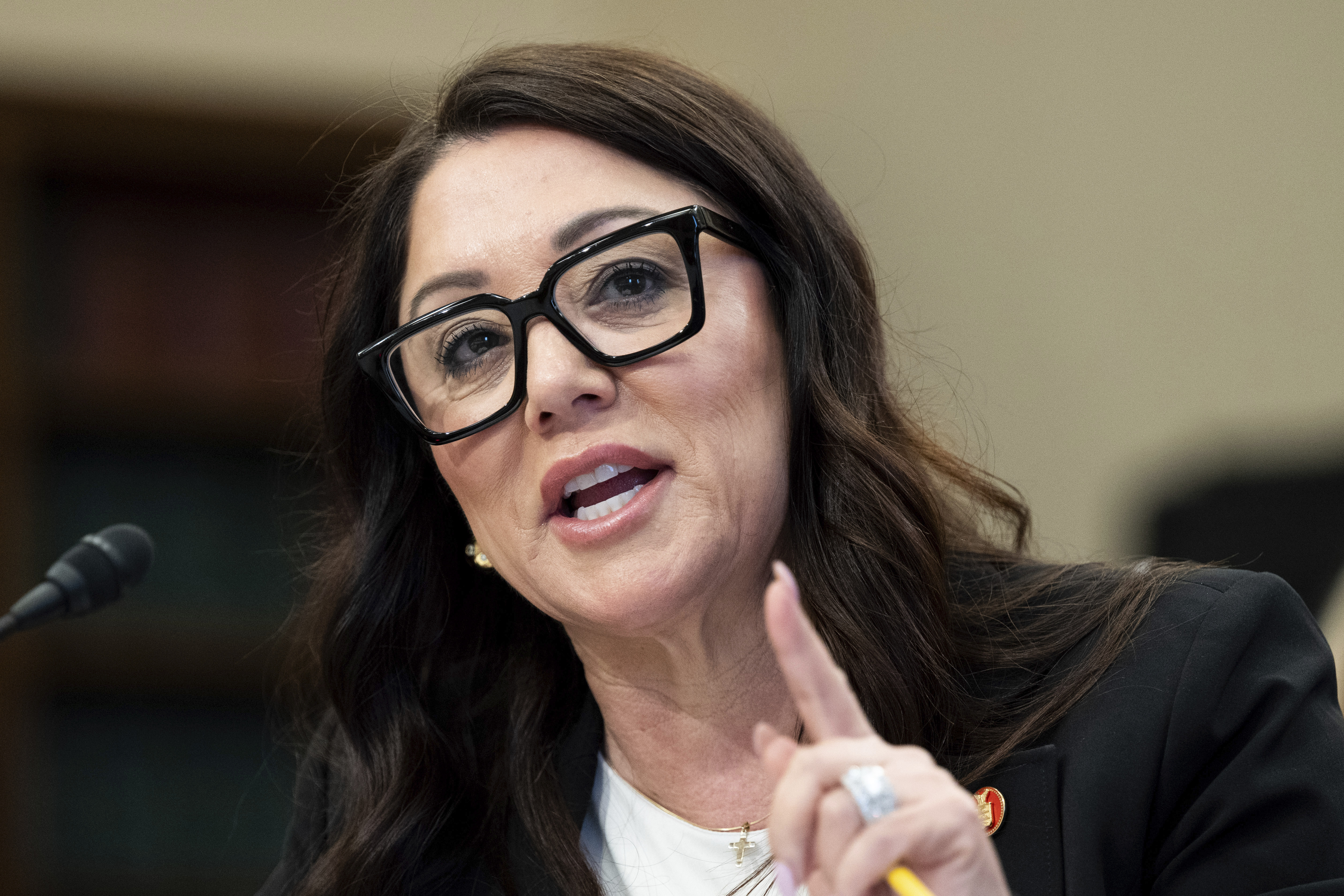 Labor Secretary Lori Chavez-DeRemer in May 2025. (Michael Brochstein/Sipa USA/AP)