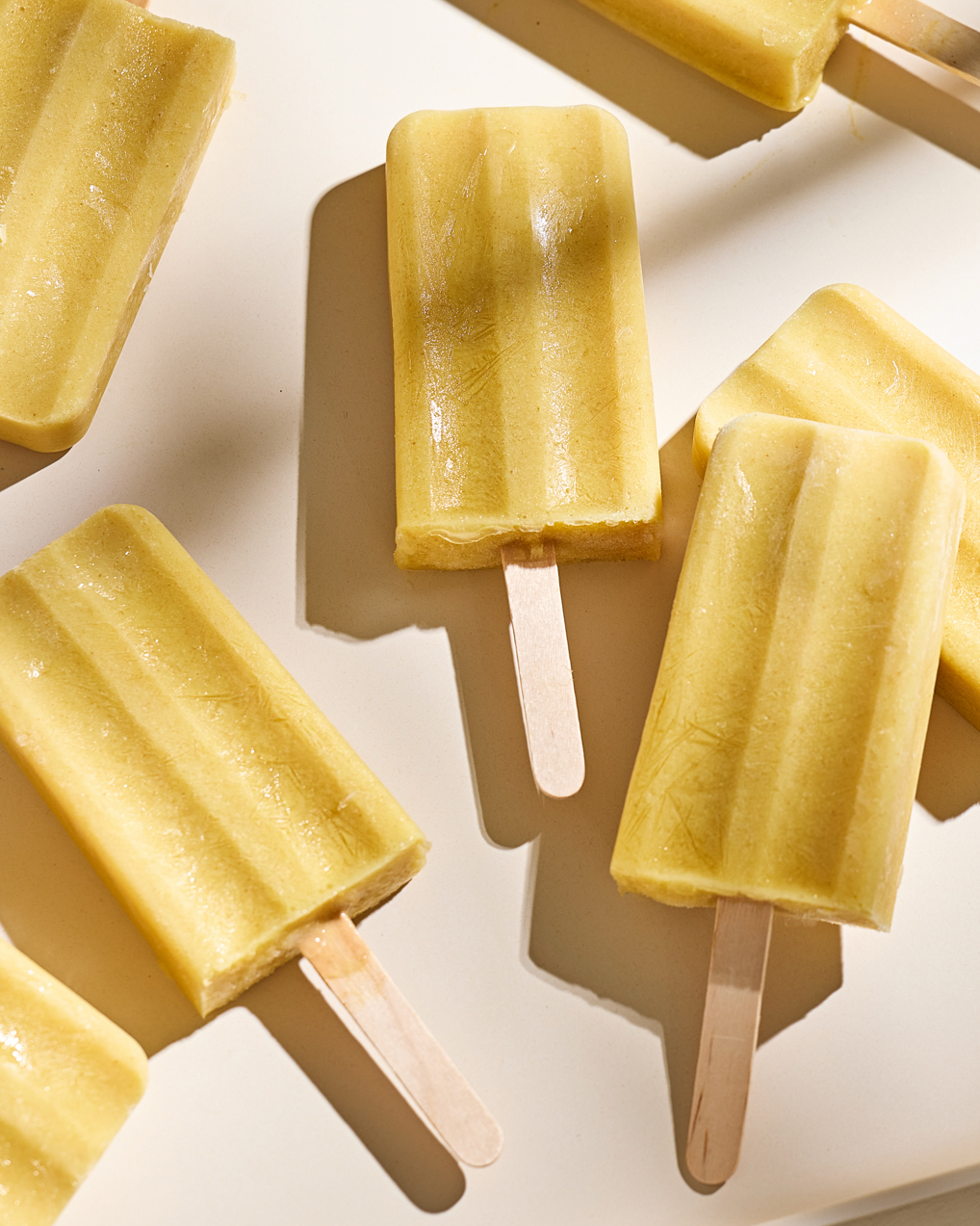 Piña Colada Ice Pops. (Tom McCorkle/For The Washington Post; food styling by Gina Nistico)