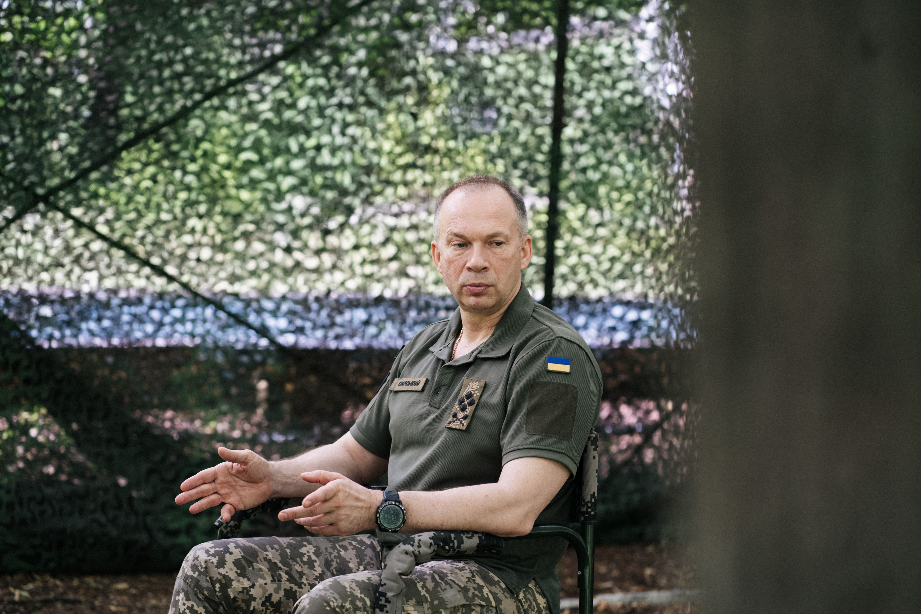 Oleksandr Syrsky, seen in 2022, had led the Ukrainian military since February 2024, a role in which he repeatedly clashed with the younger defense minister. (Anastasia Vlasova/For The Washington Post)