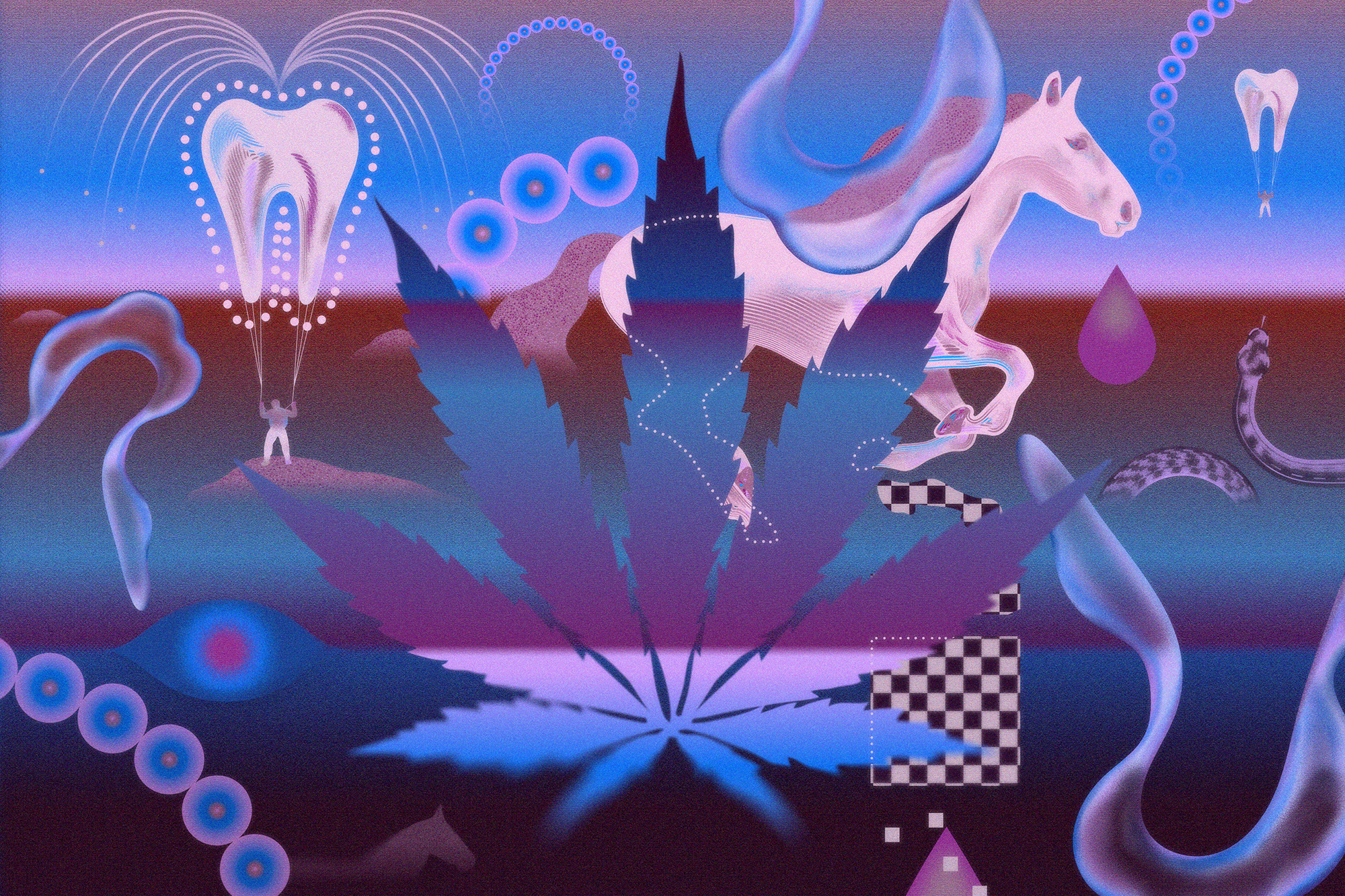 Scientists are beginning to look at how cannabis affects the brain’s overnight operations. (Petra Péterffy/For The Washington Post)
