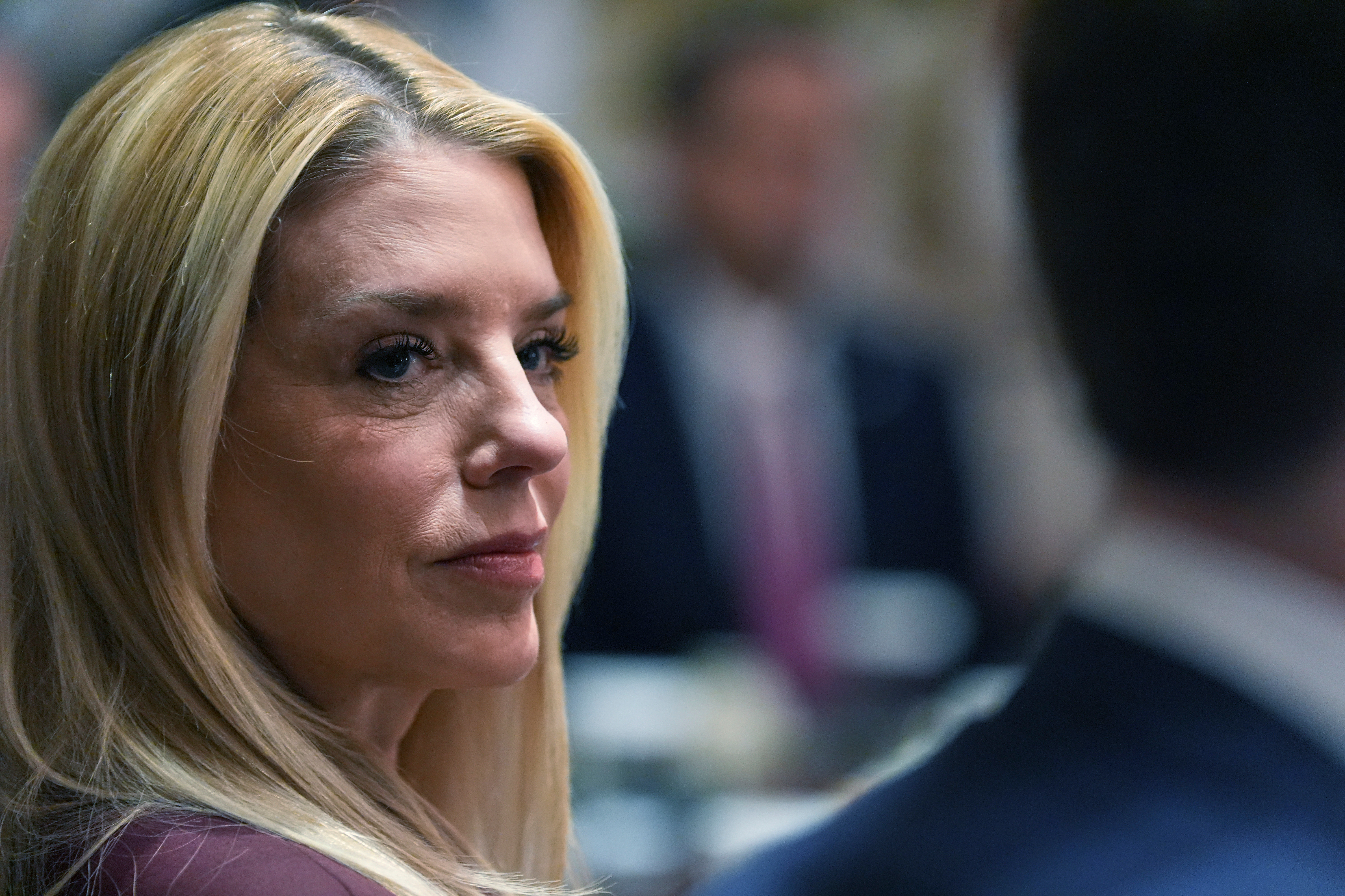 Attorney General Pam Bondi at a Cabinet meeting last week. (Alex Brandon/AP)