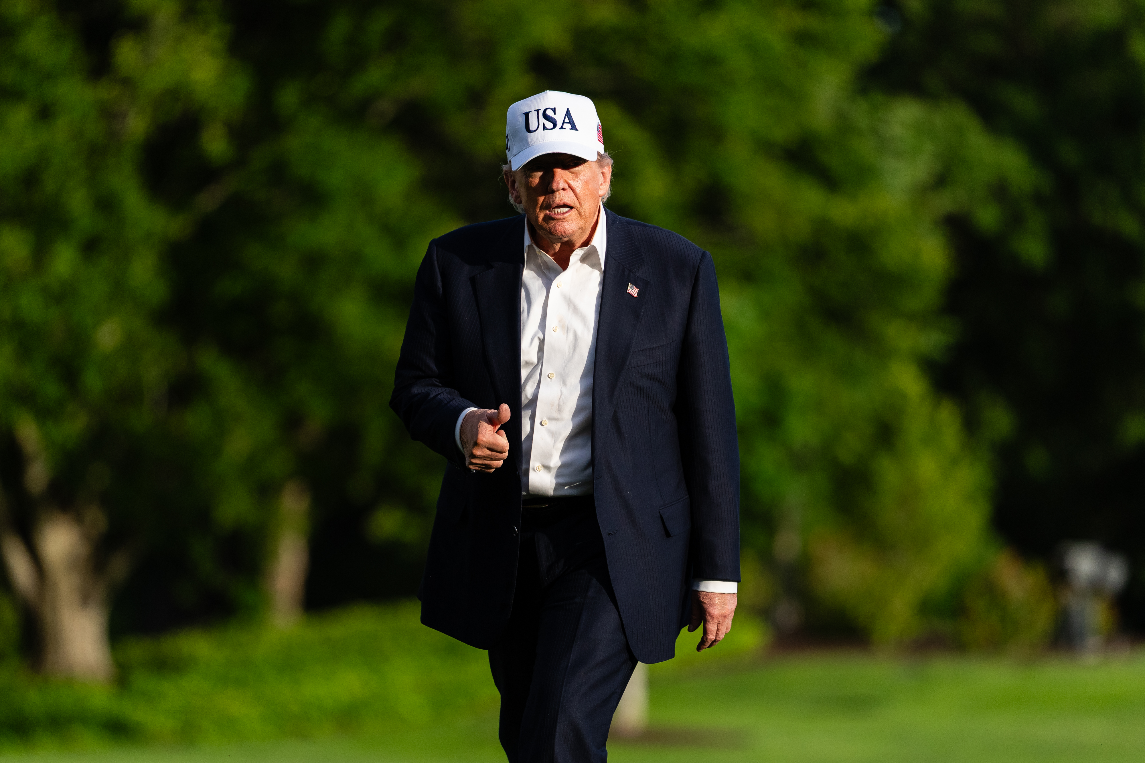 "We will NOT be doing the scheduled attack of Iran tomorrow,” President Donald Trump wrote on Truth Social on Monday. (Eric Lee/Pool/FTWP)