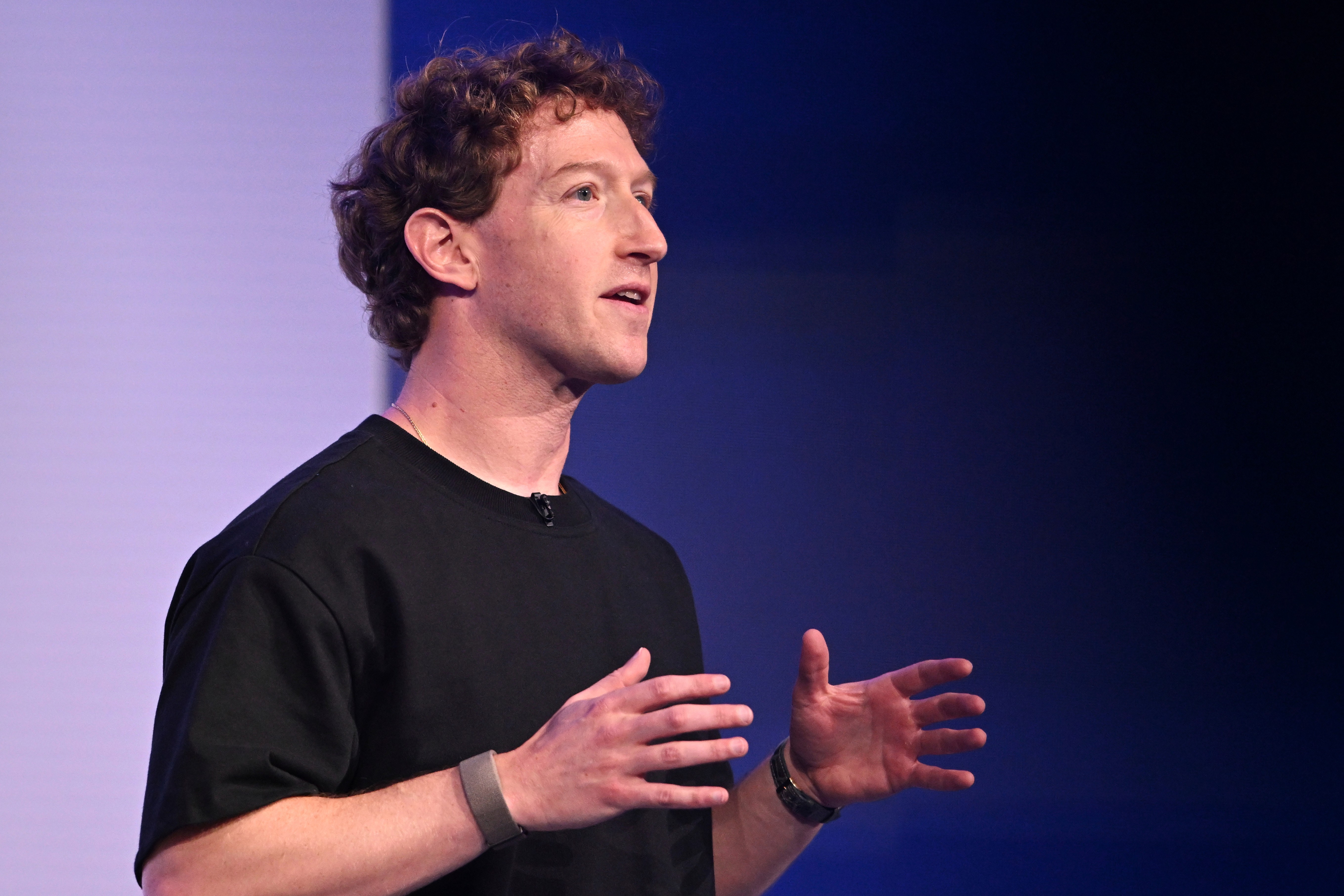 Mark Zuckerberg argues in his published piece that AI will provide individuals with “personal superintelligence” that supercharges their capabilities. (Nic Coury/AP)