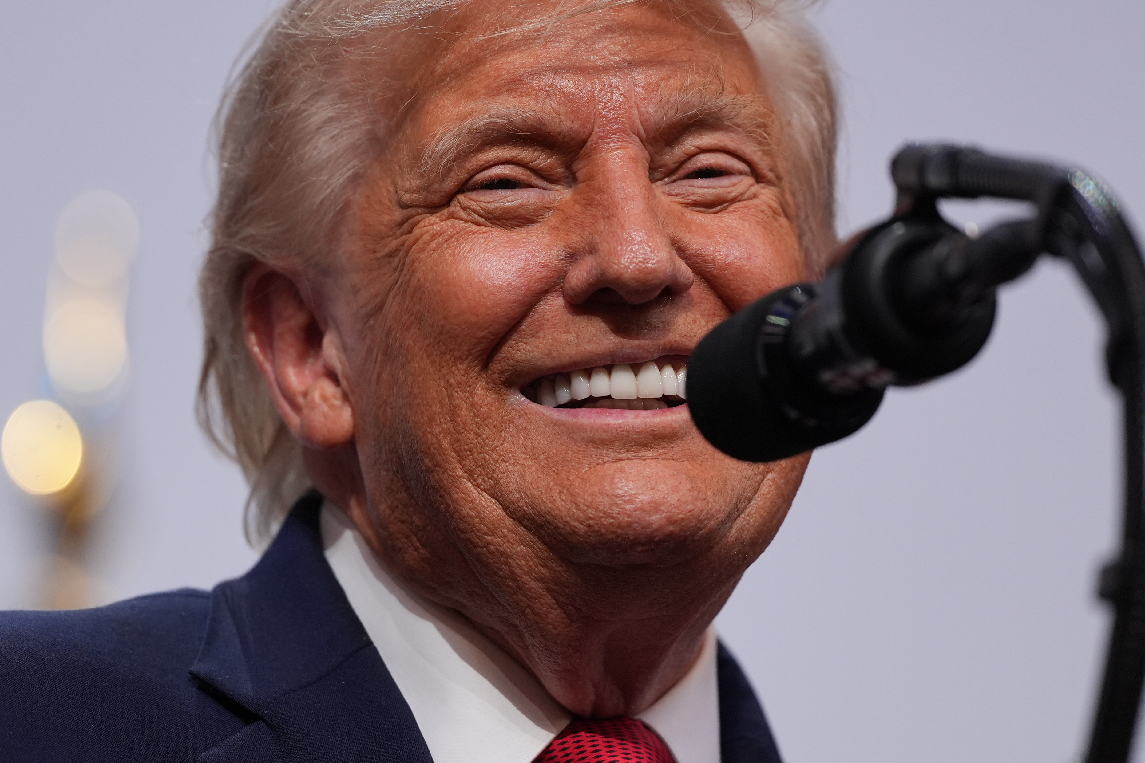 "The stock market is more brilliant than anybody there is," President Donald Trump said Wednesday. (Julia Demaree Nikhinson/AP)