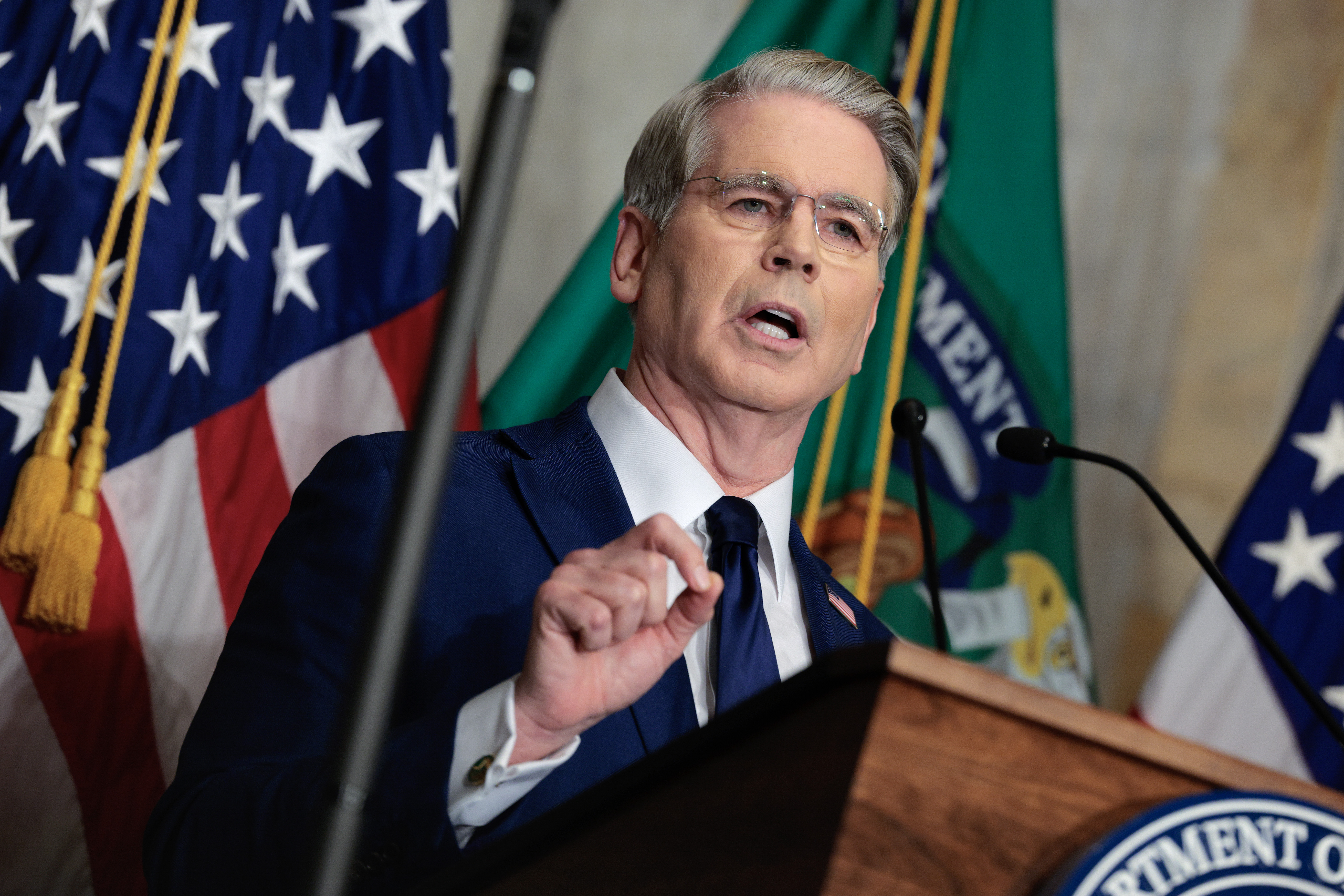 Treasury Secretary Scott Bessent on Monday announced wide-ranging sanctions against Iran. (Chip Somodevilla/Getty Images)