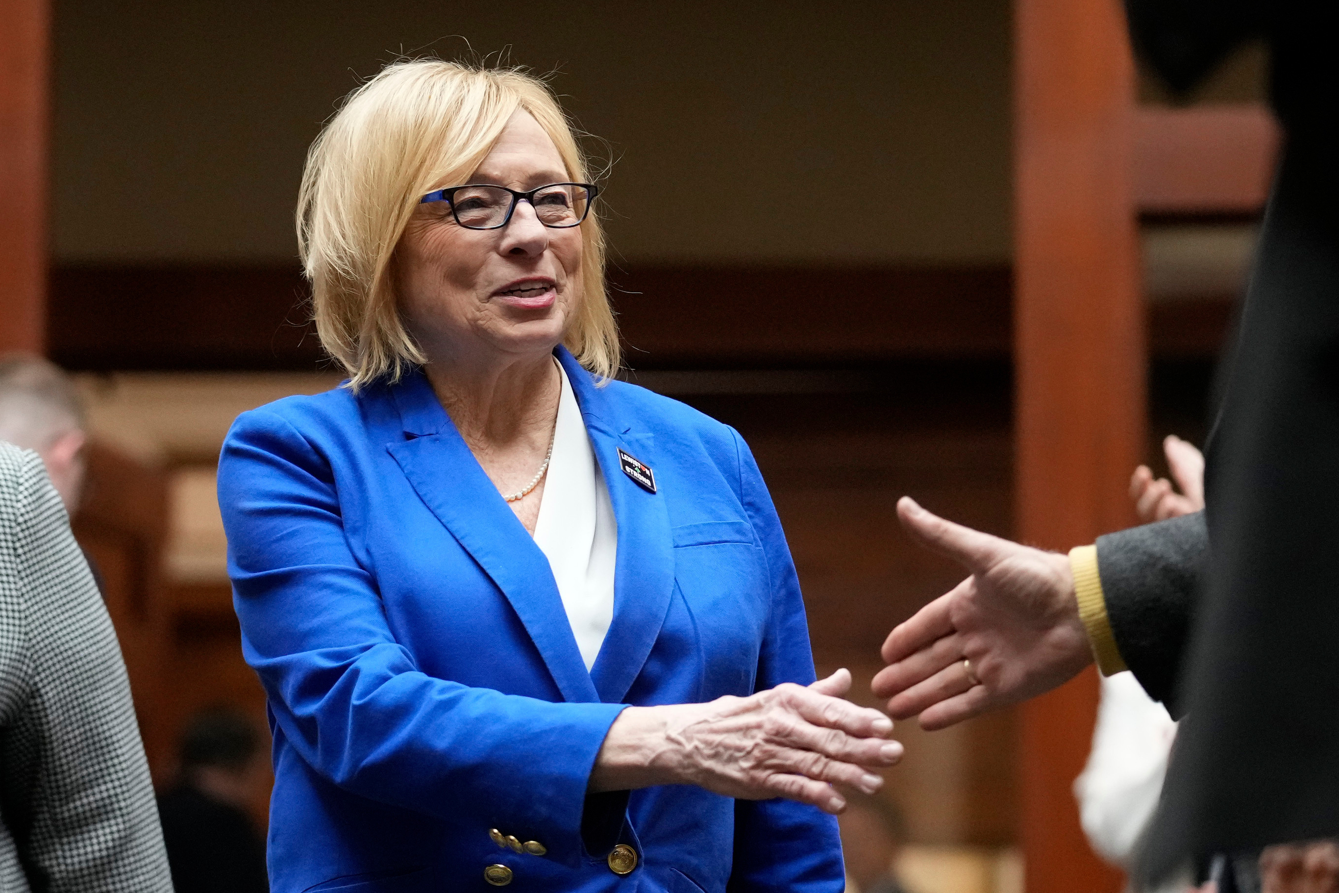 Democratic Gov. Janet Mills in 2024. (Robert F. Bukaty/AP)