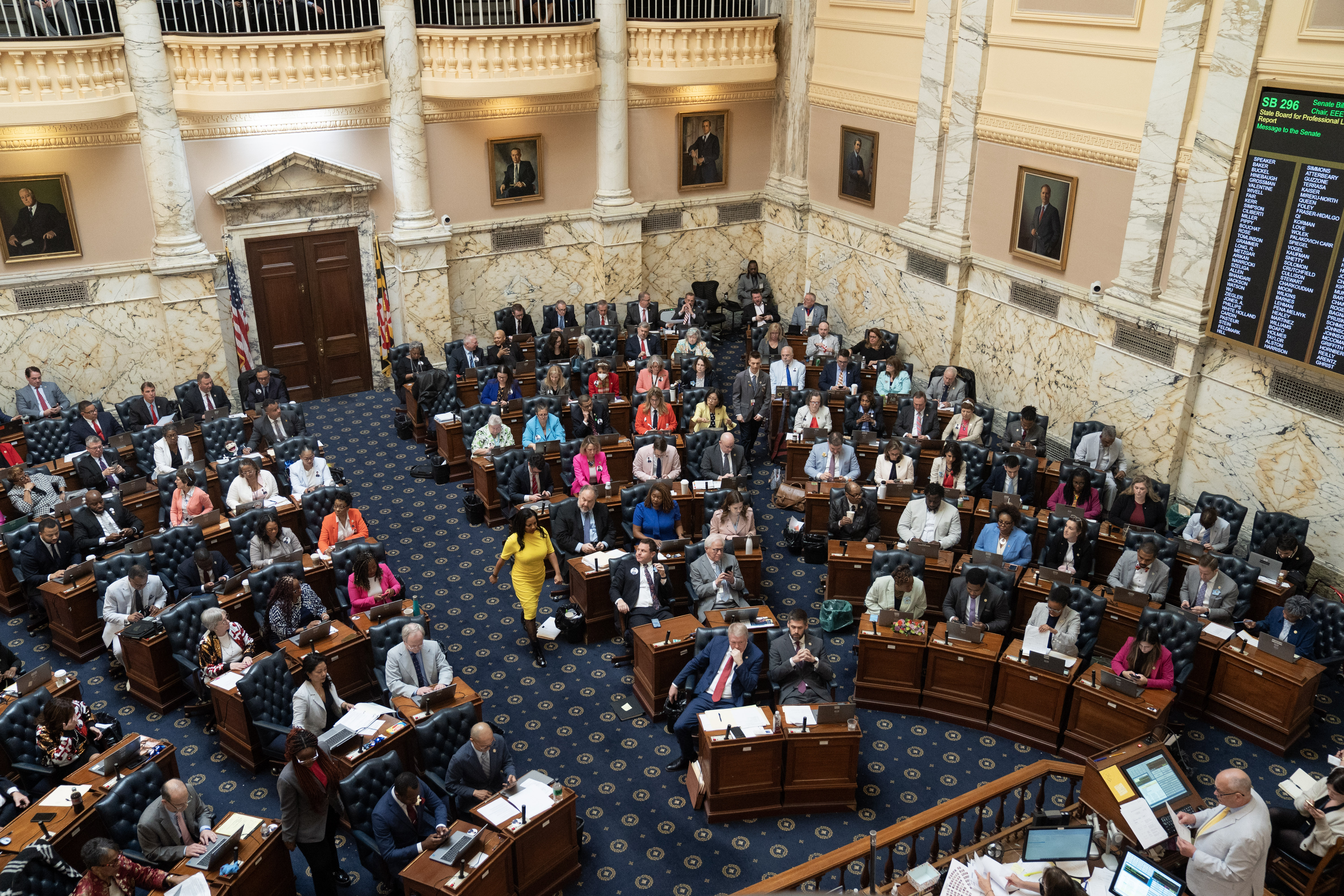 The Maryland House of Delegates in 2024. (Michael Robinson Chávez/FTWP)