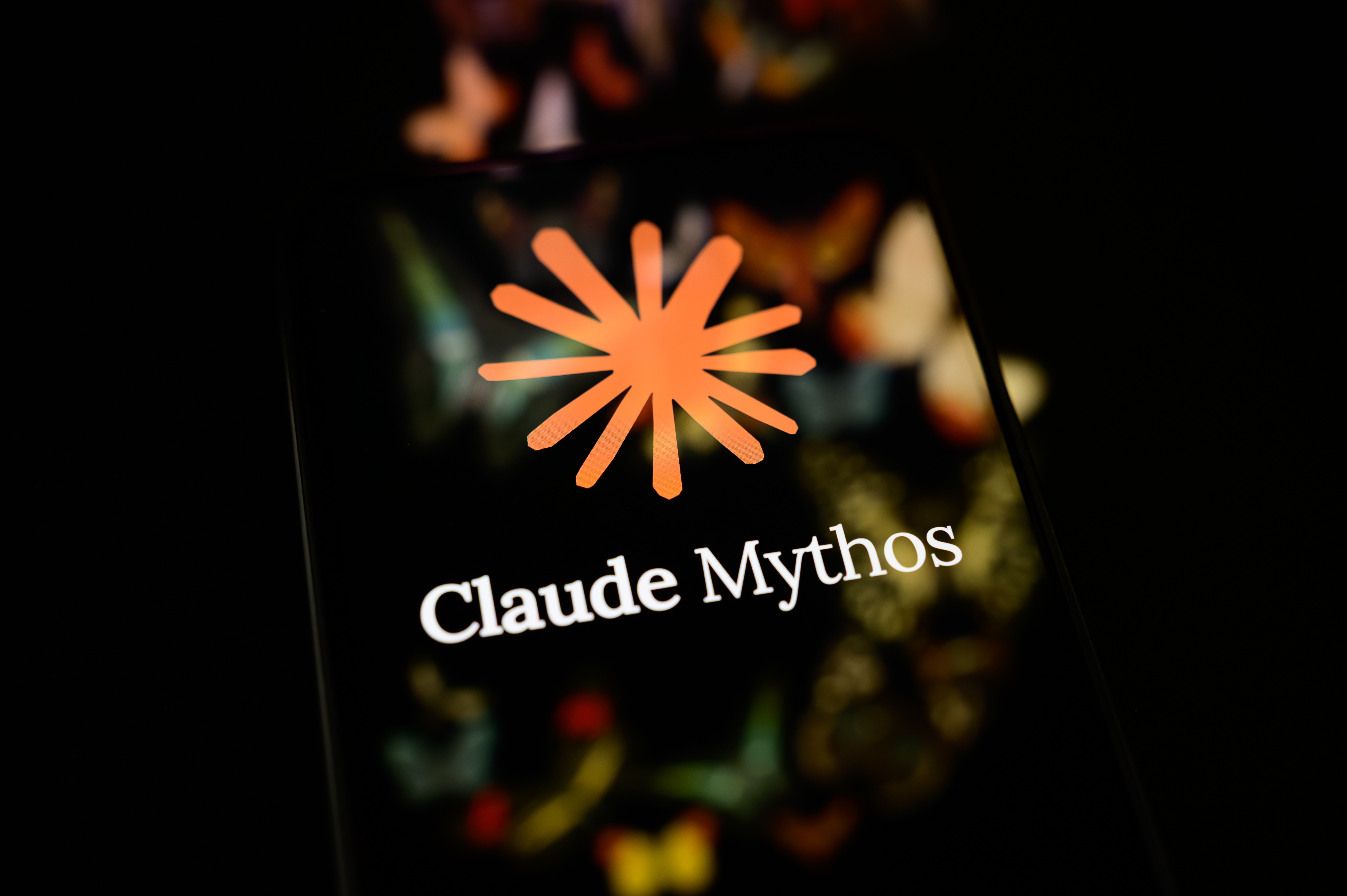 The Claude Mythos logo. (NurPhoto/NurPhoto via Getty Images)