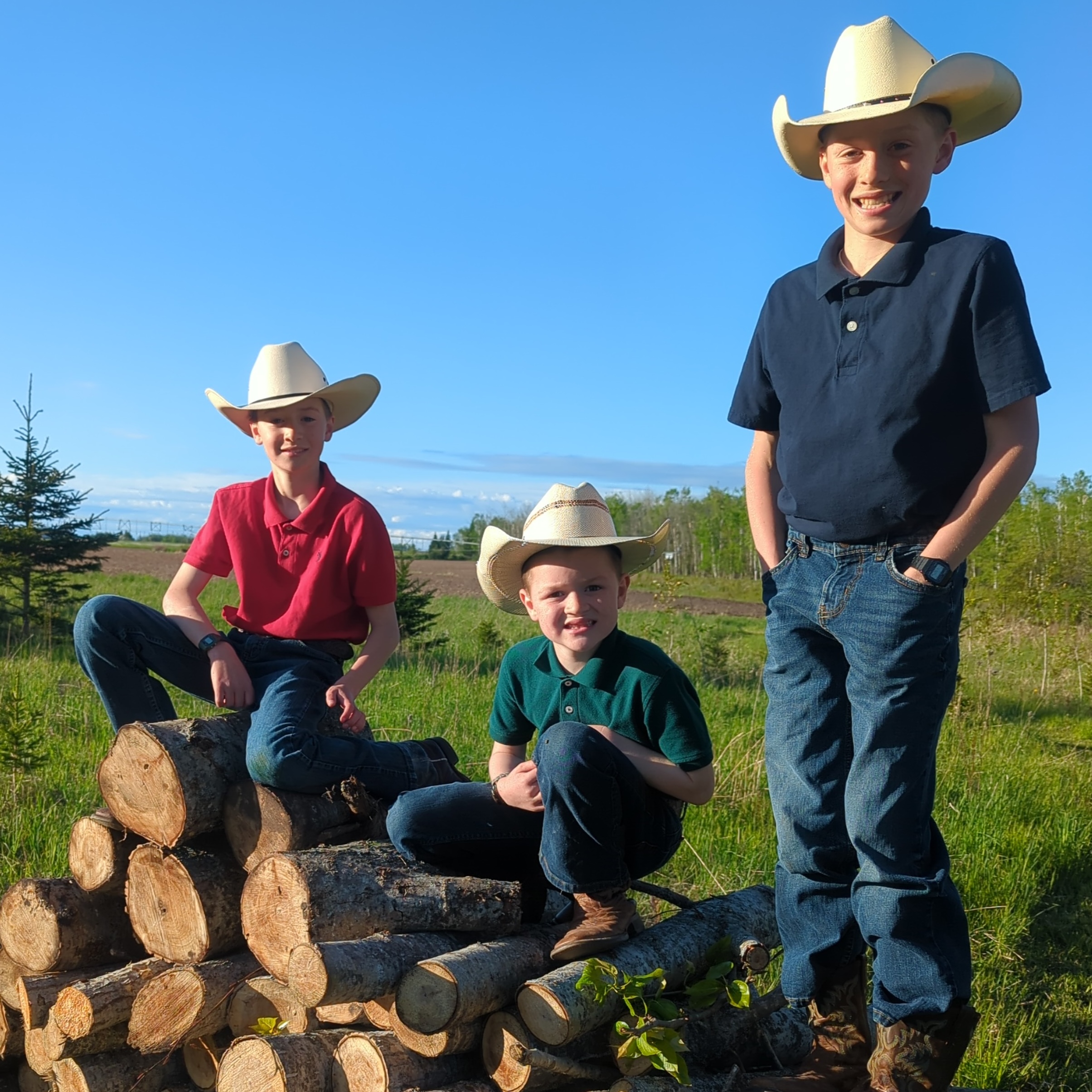 The Mielke brothers. From left, Seth, Jonathan and Ethan. (Jessica Mielke)