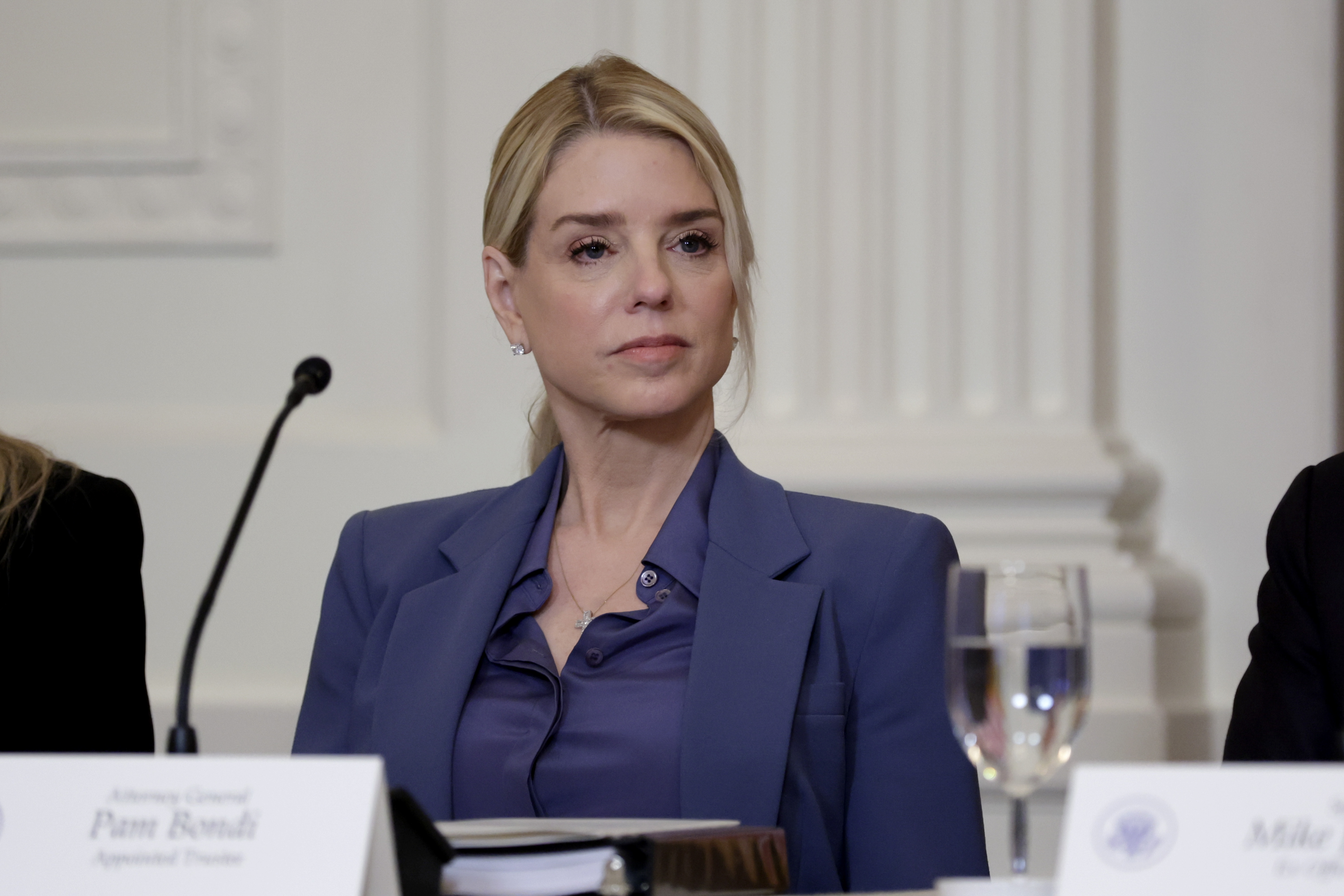 Attorney General Pam Bondi in the East Room of the White House on March 16. (Alex Wong/Getty Images)
