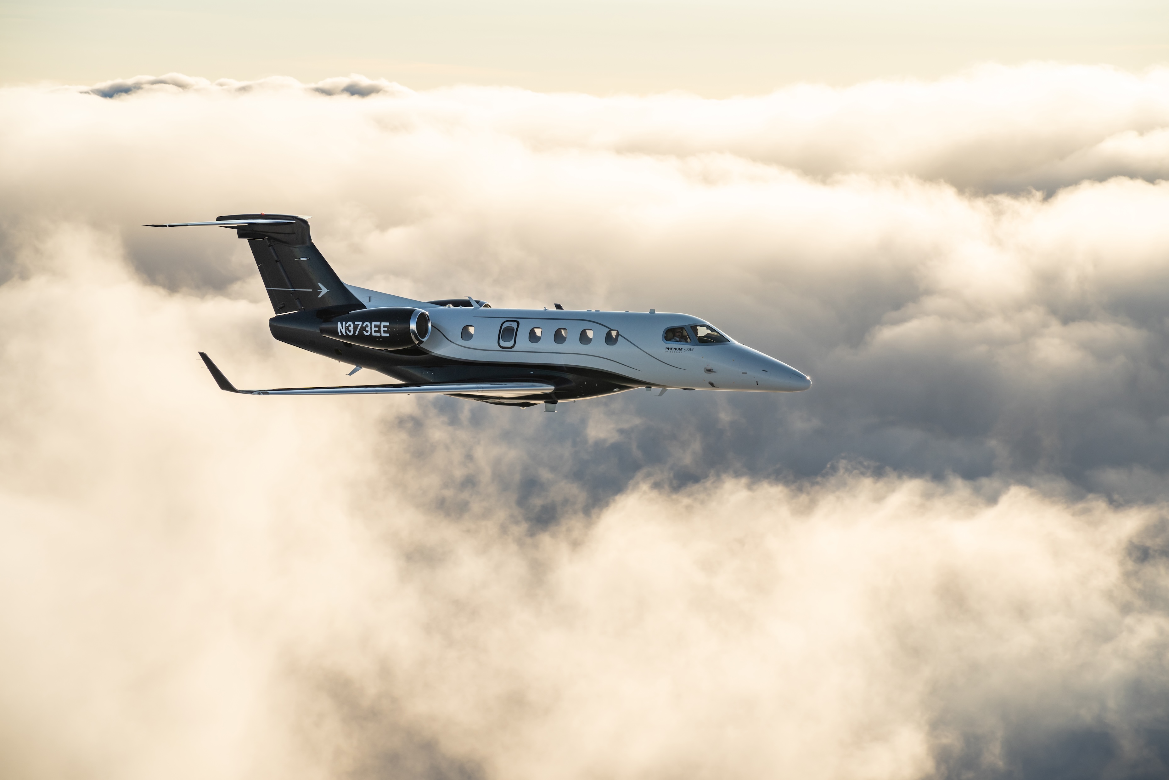 Embraer said its Phenom 300EV business jets will come equipped with an emergency auto-land feature, making it the largest planes equipped with the safety device. (Paul Bowen/Embraer)